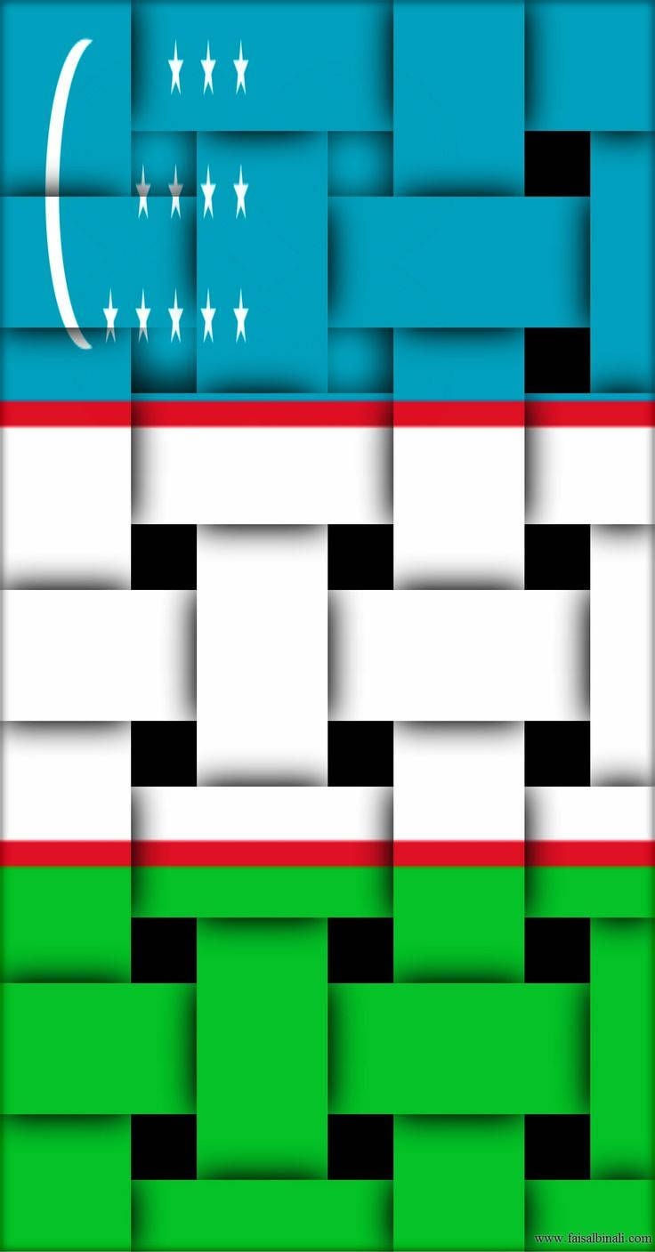736x1407 Download Uzbekistan National Flag Wallpaper