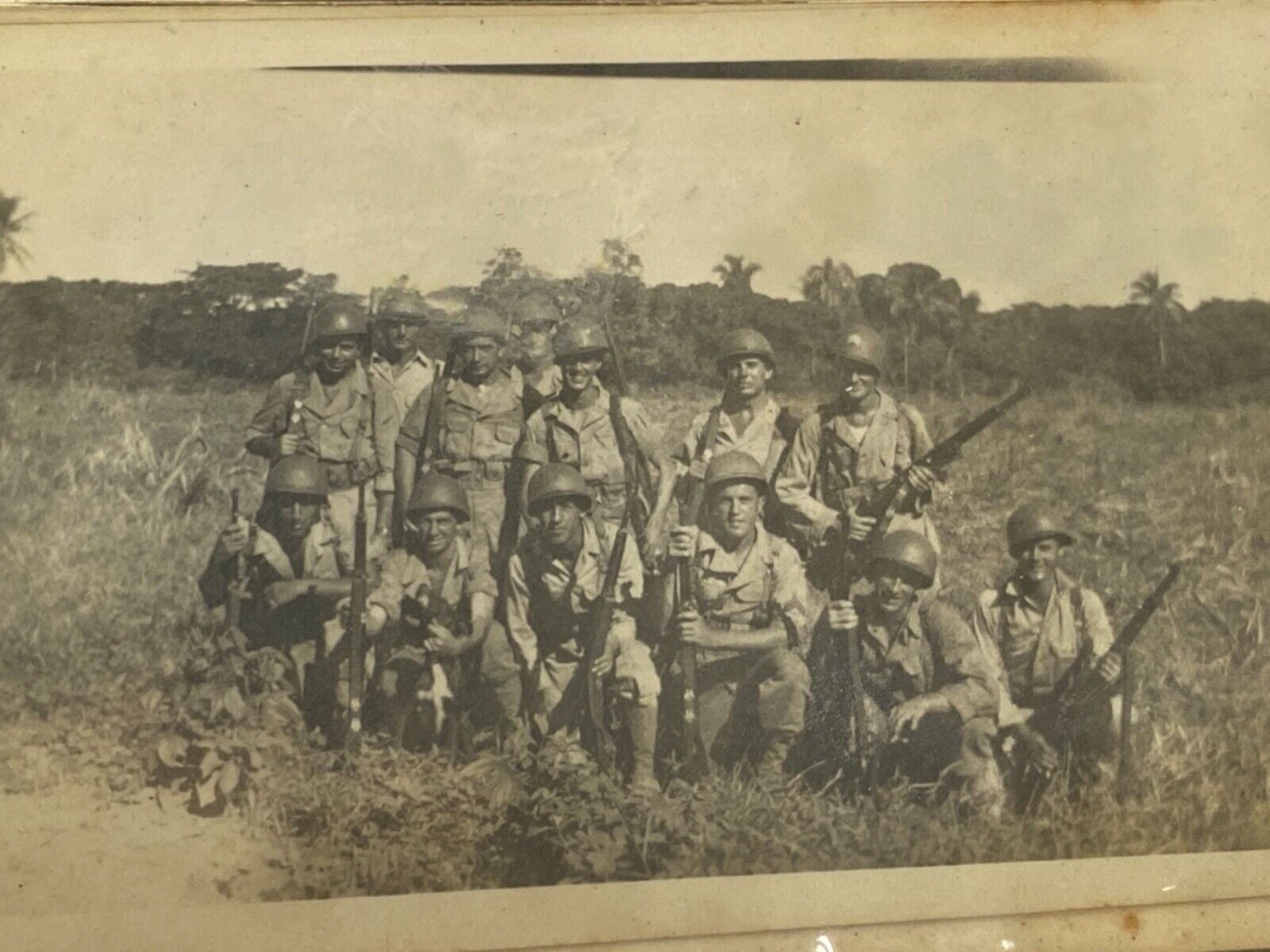 1600x1200 WWII &amp; Korean War Soldier Personal Photographs anti aircraft field Touring Camp