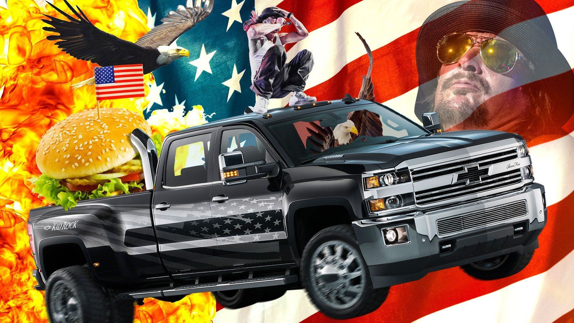 1920x1080 Kid Rock's Chevy Silverado Concept Is More American Than Heart Disease