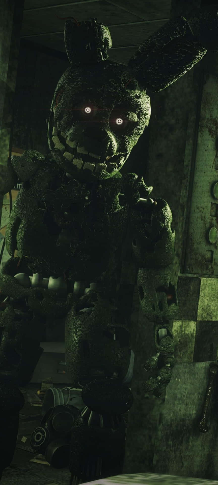 864x1920 Download Creepy Springtrap Stare Wallpaper
