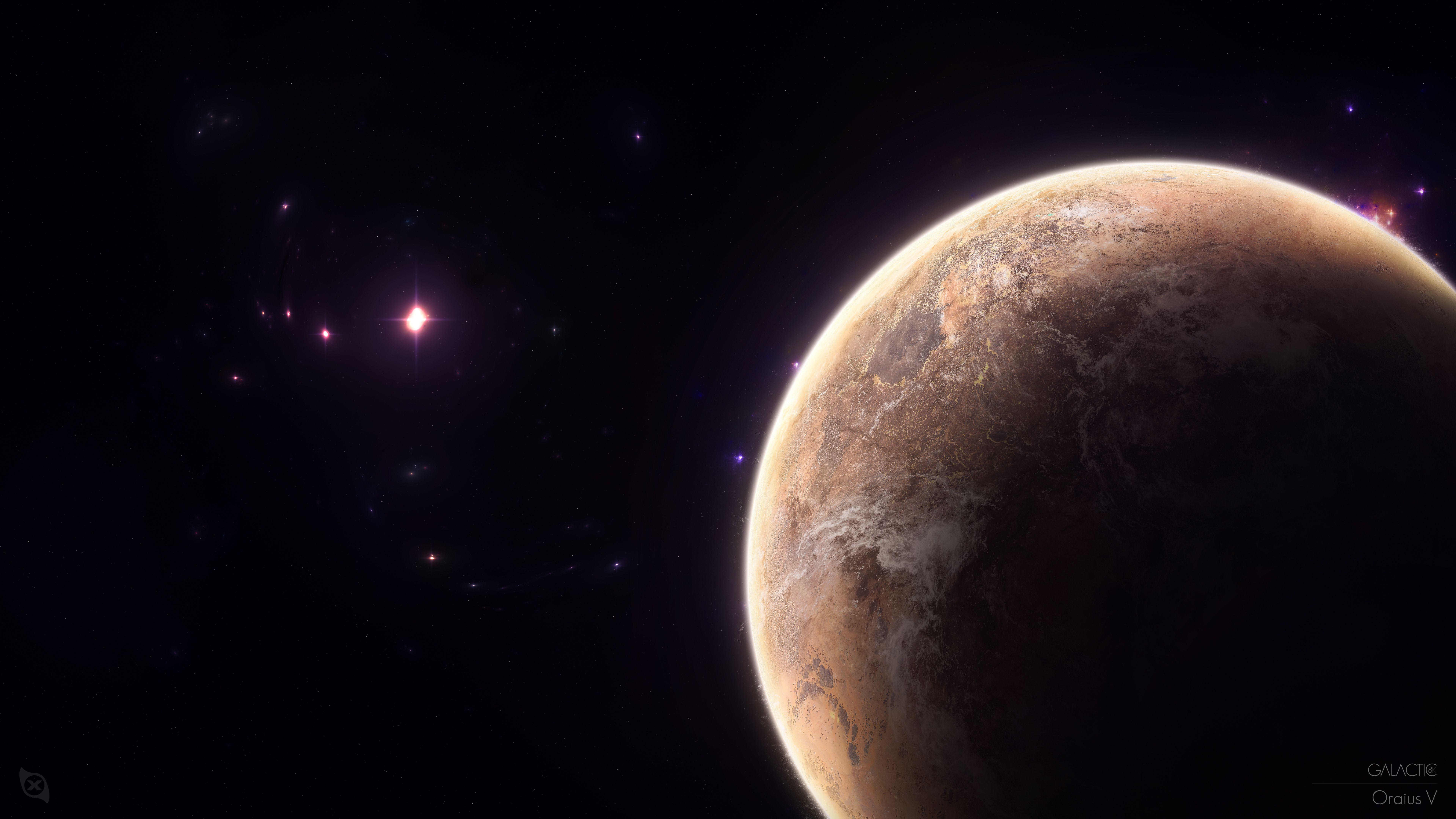 7680x4320 #Stars, K, K, #Planet. Space wallpaper