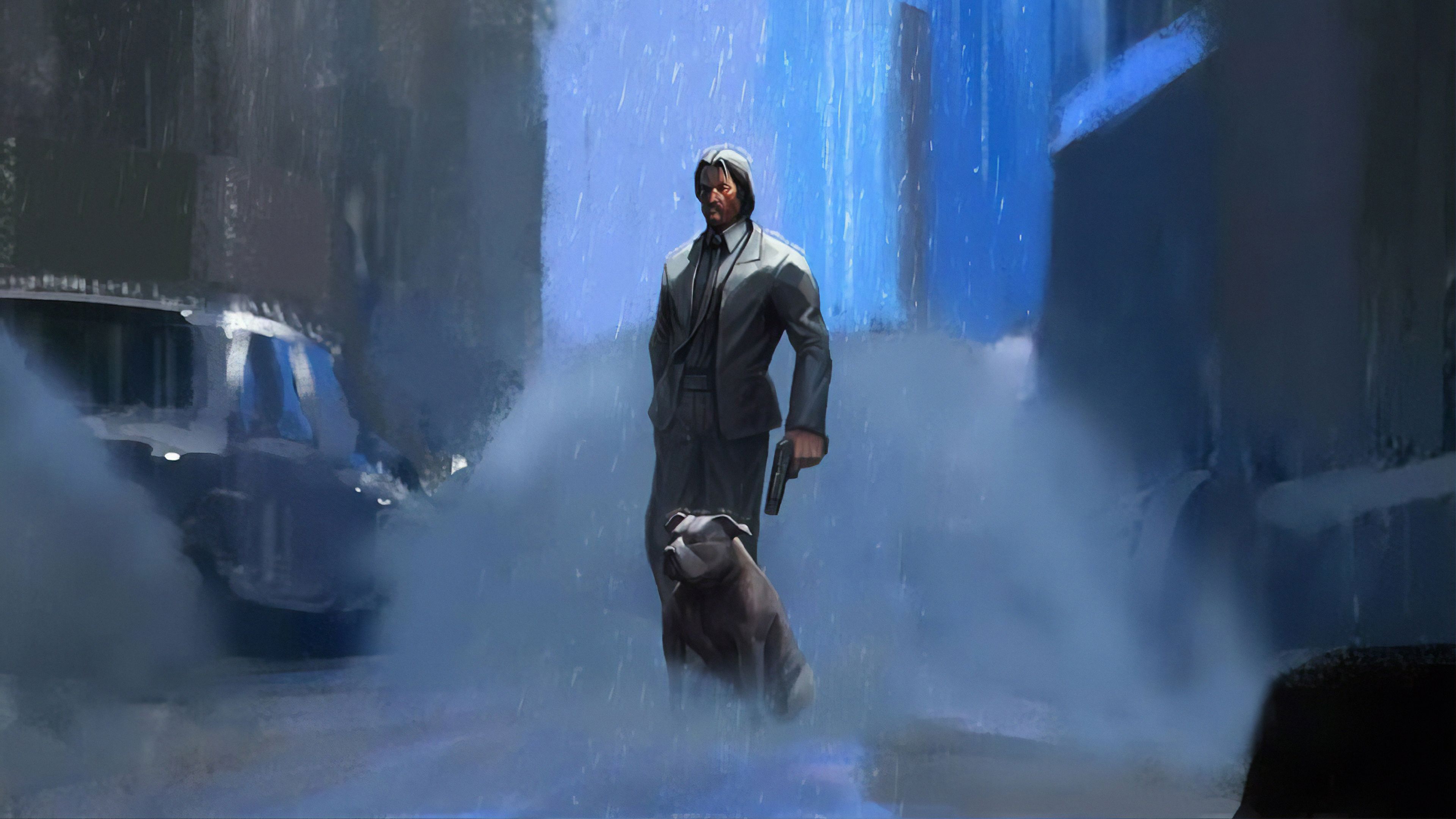 3840x2160 John Wick And His Dog 1280x1024 Resolution HD 4k Wallpaper, Image, Background, Photo and Picture