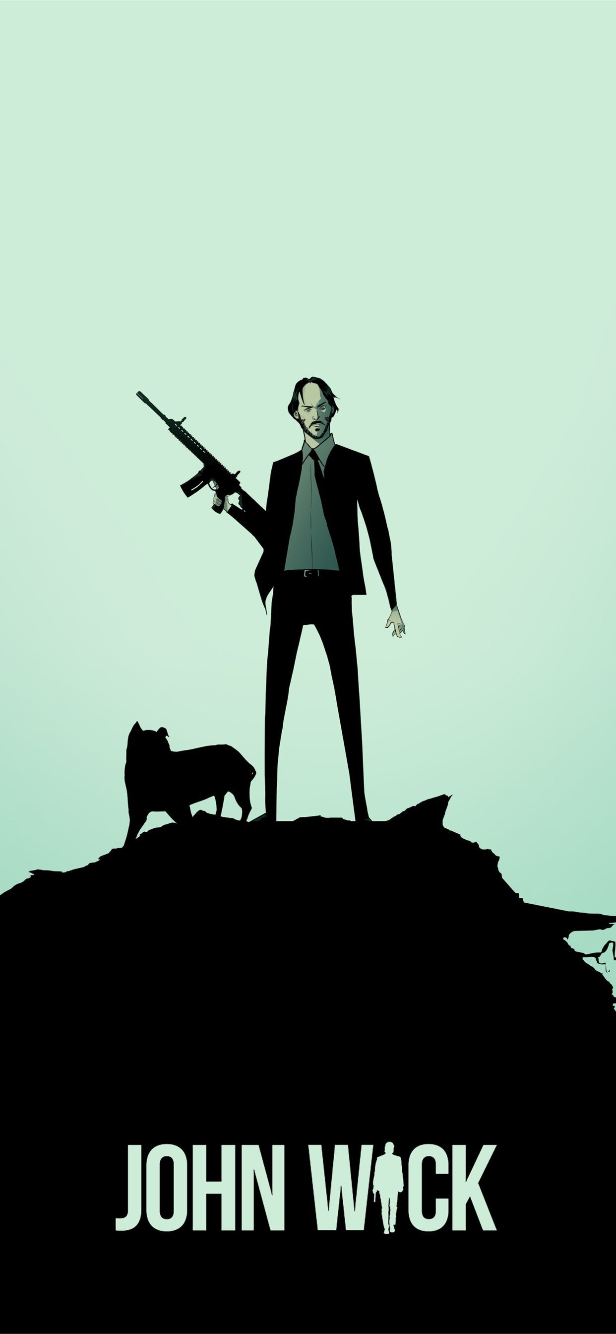 1242x2688 john wick dog 4k iPhone X Wallpaper Free Download