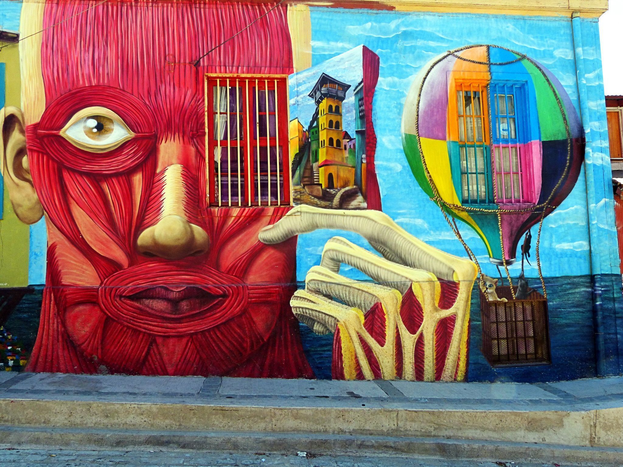 2048x1536 Mural Porteño (Valparaiso, Chile). Latin american art, Street art, Art