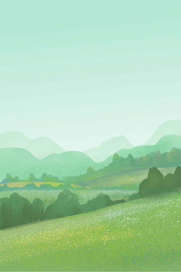735x1104 Green Fresh H5 Background Wallpaper