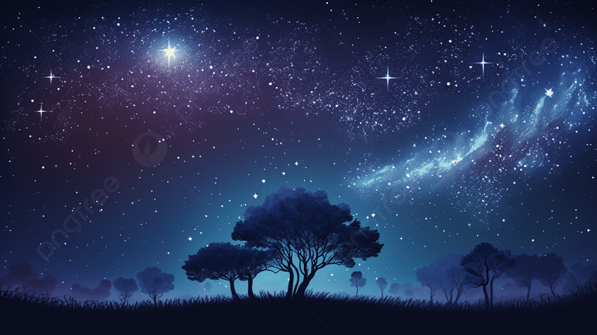 1200x675 Starry Sky Romantic Background, Starry Sky, Romantic, Night Sky Background Image And Wallpaper for Free Download