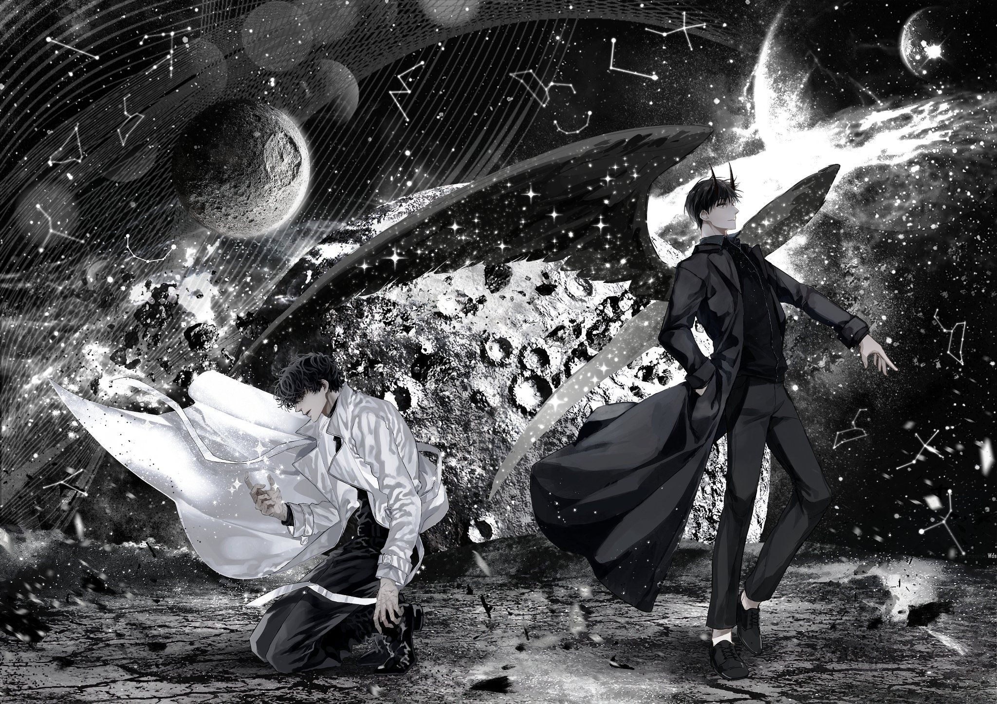 2048x1448 kim dokja and yoo joonghyuk (omniscient reader's viewpoint) drawn