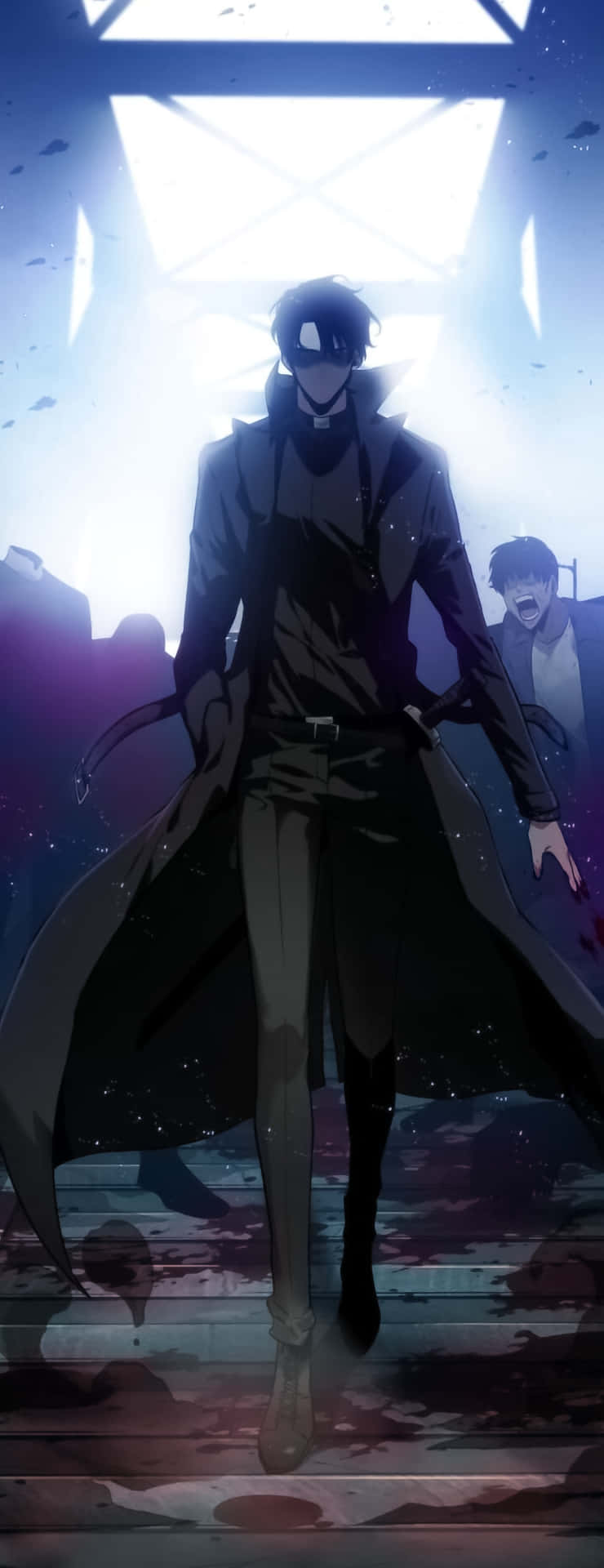 740x1920 Download Walking Omniscient Man Wallpaper
