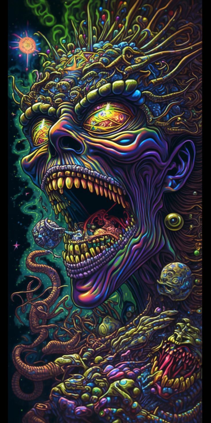 736x1472 Adventures into the depth of my shadow, bathroom selfie 2023. Fantasy art illustrations, Beautiful abstract art, Skull wallpaper