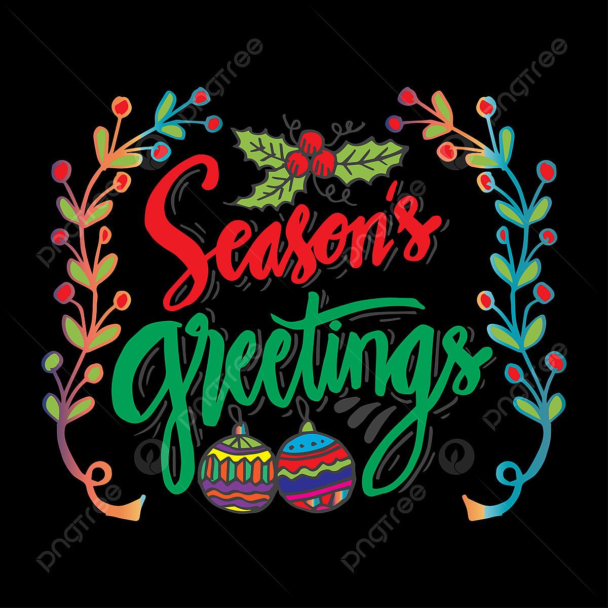 1200x1200 Seasons Greetings PNG, Vector, PSD, and Clipart With Transparent Background for Free Download