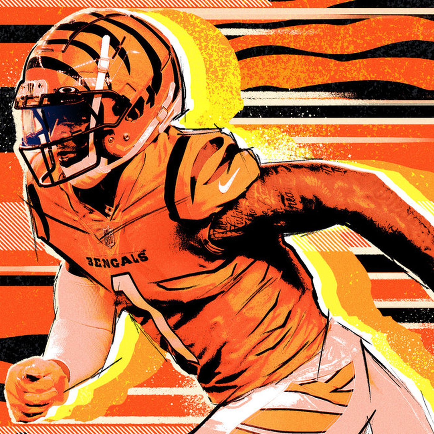 1400x1400 Ja'Marr Chase NFL Wallpaper