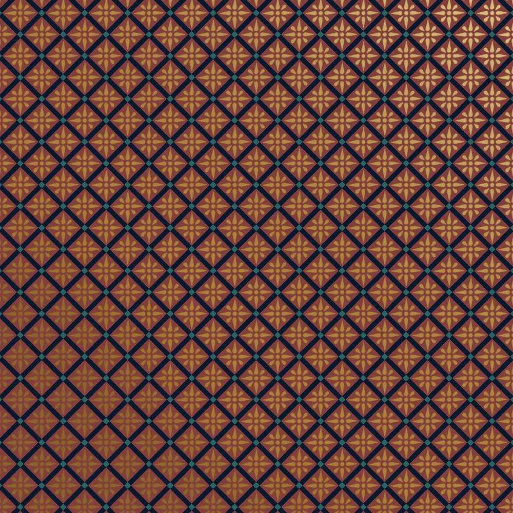 1000x1000 Geometric Wallpaper. Victorian. Indigo Star Trellis Enrichment Wallpaper