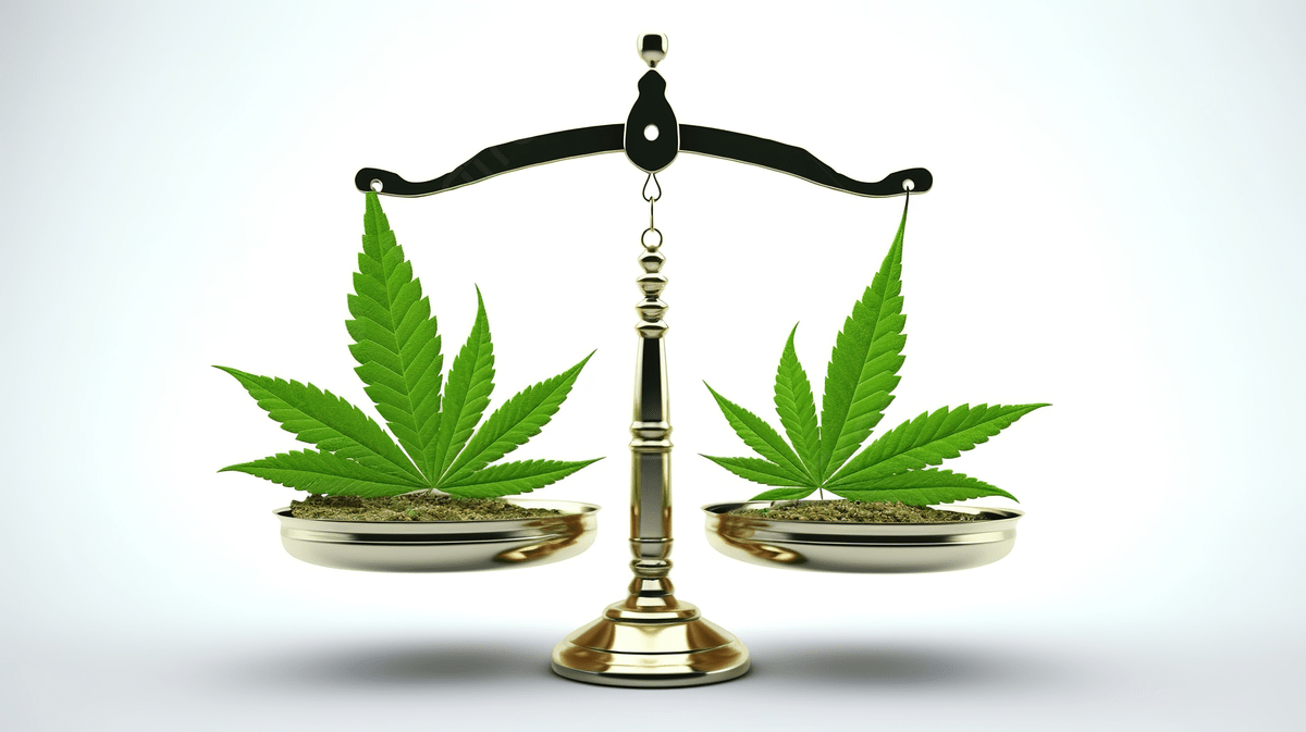 1200x673 Medical Cannabis Leaf And Caduceus Symbol Balanced On Scales 3D Rendered Against White Background, Hemp Logo, Cannabis Logo, Weed Logo Background Image And Wallpaper for Free Download