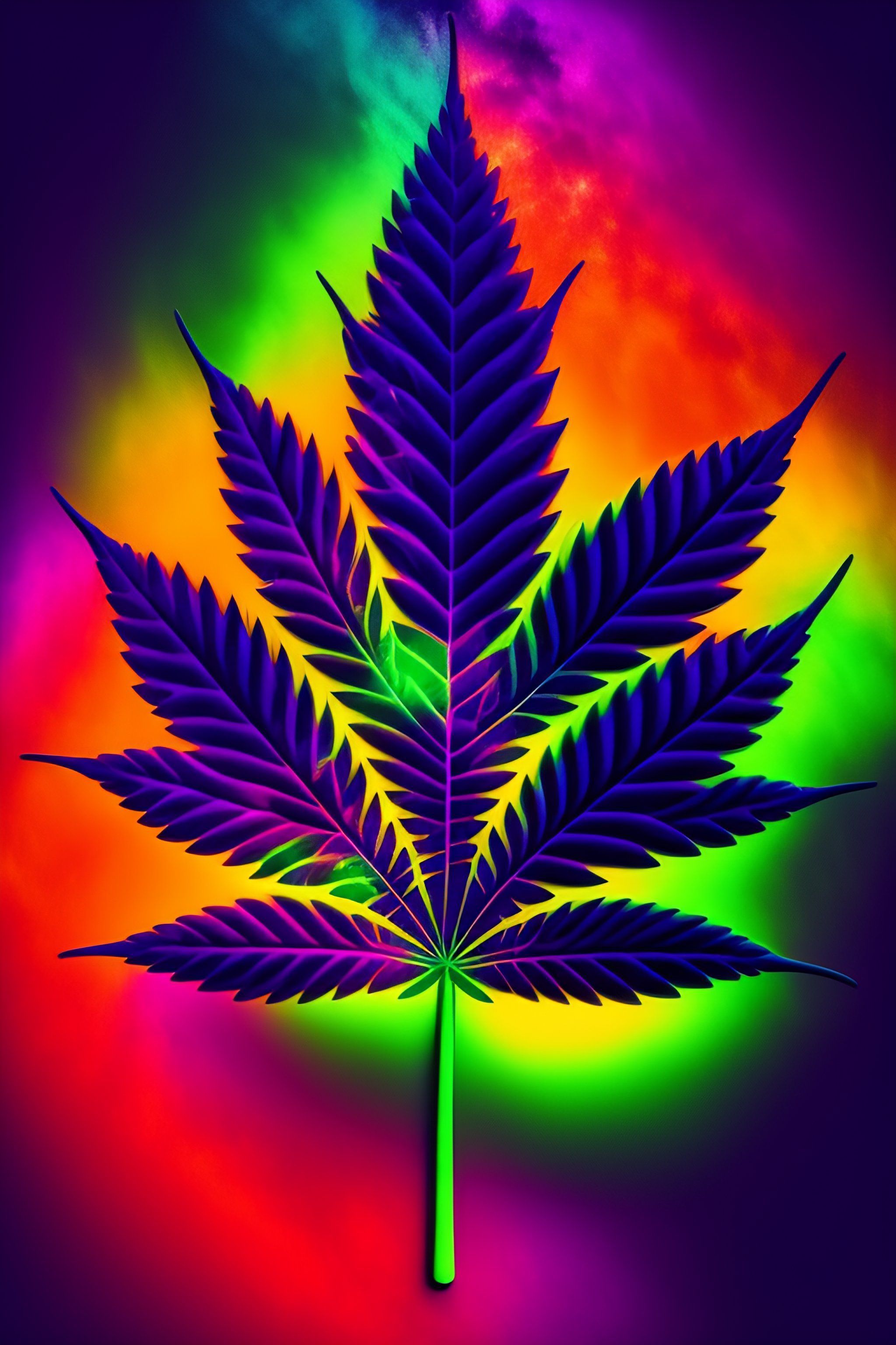 2048x3072 Lexica Marijuana leaf design
