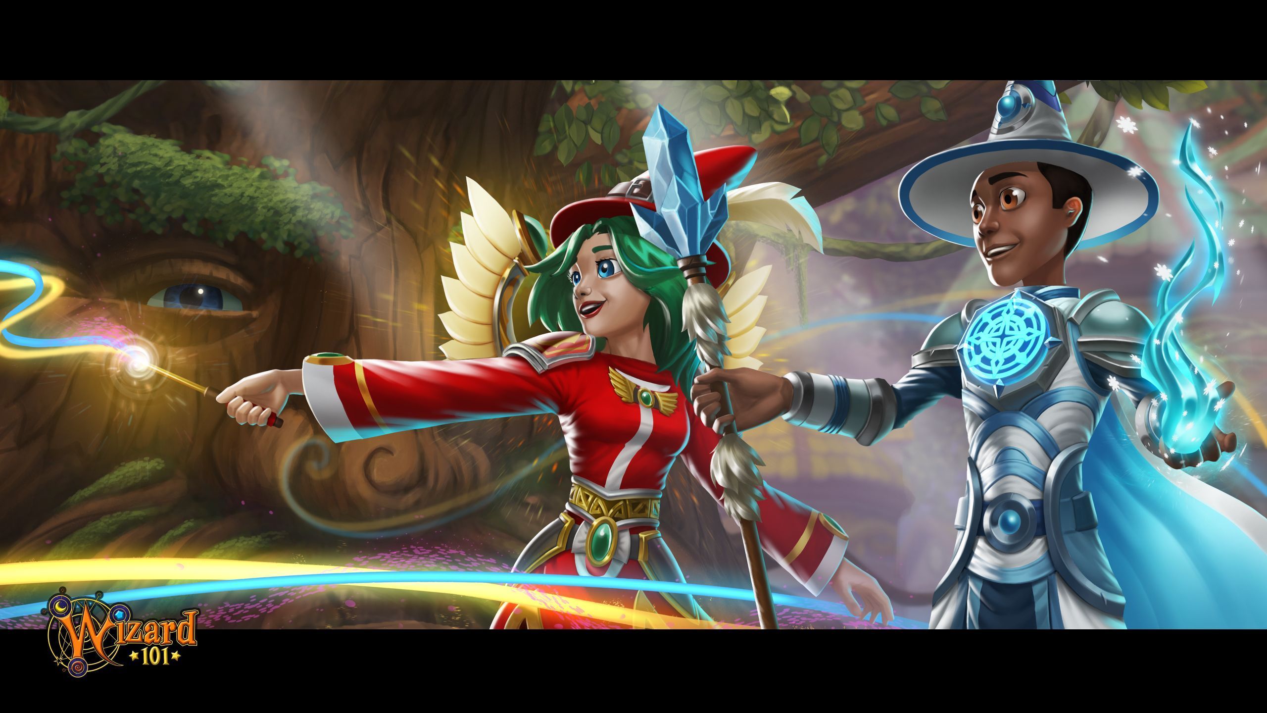 2560x1440 Adam Roush on X: Wallpaper versions of the Magical Adventure poster. Thanks to the way I set up the file, I made a couple variants of just the boy and girl characters