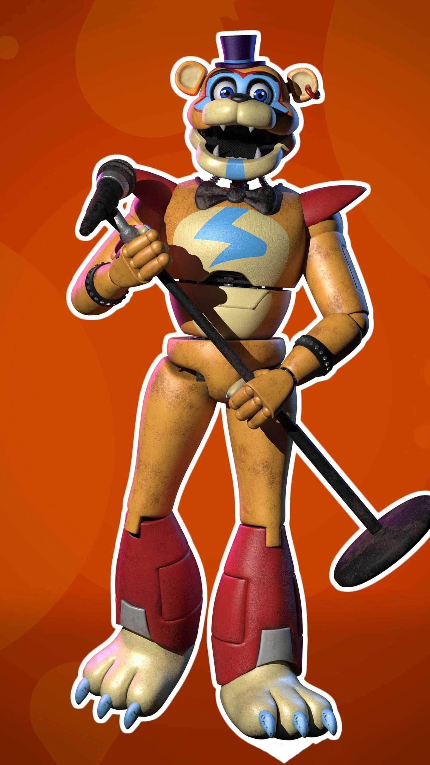 1440x2560 Glamrock Freddy Wallpaper Discover more breach glamrock, five nights, FNAF, fnaf glamrock, freddy fazbear wallpaper.. Fnaf freddy, Fnaf, Fnaf drawings