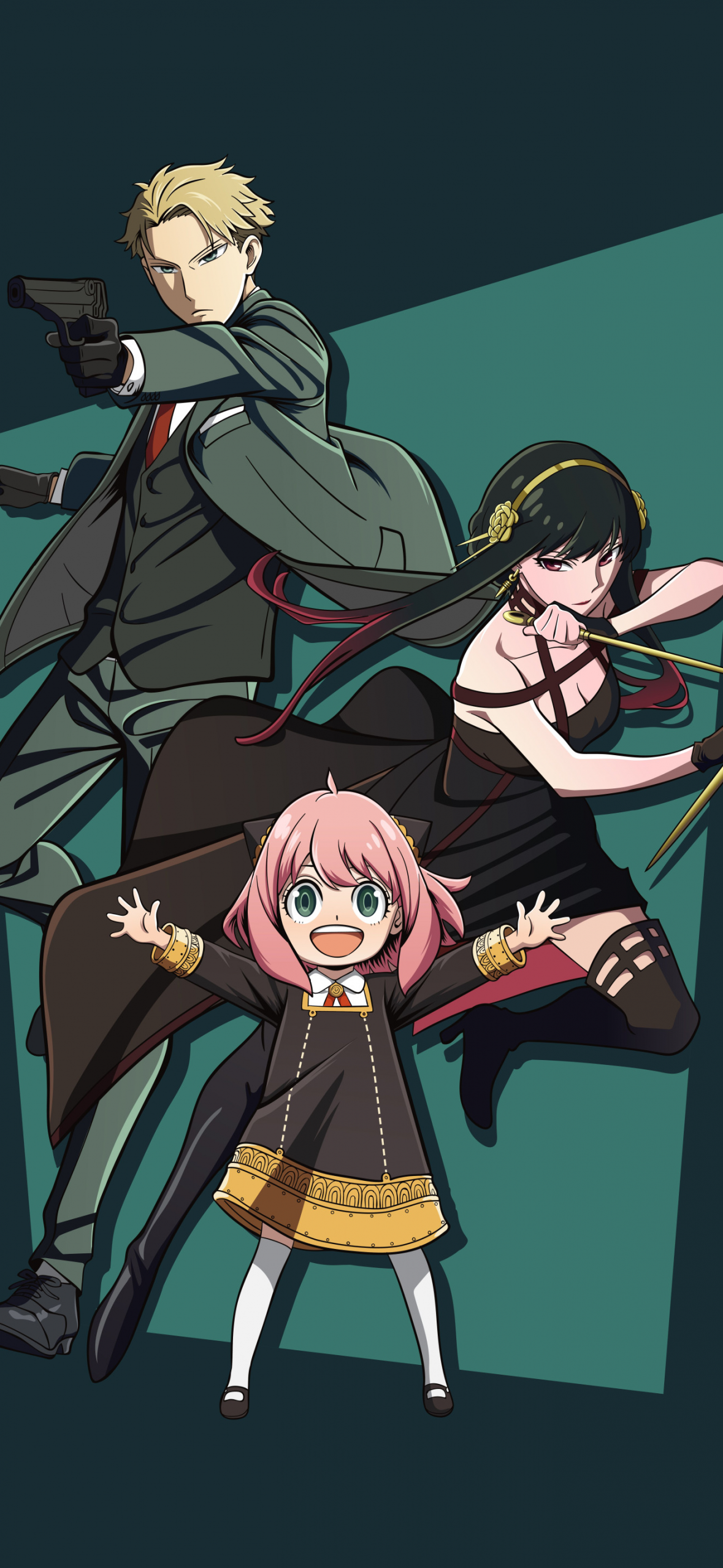 1179x2556 Spy x Family Wallpaper 4K, Minimalist, Loid Forger