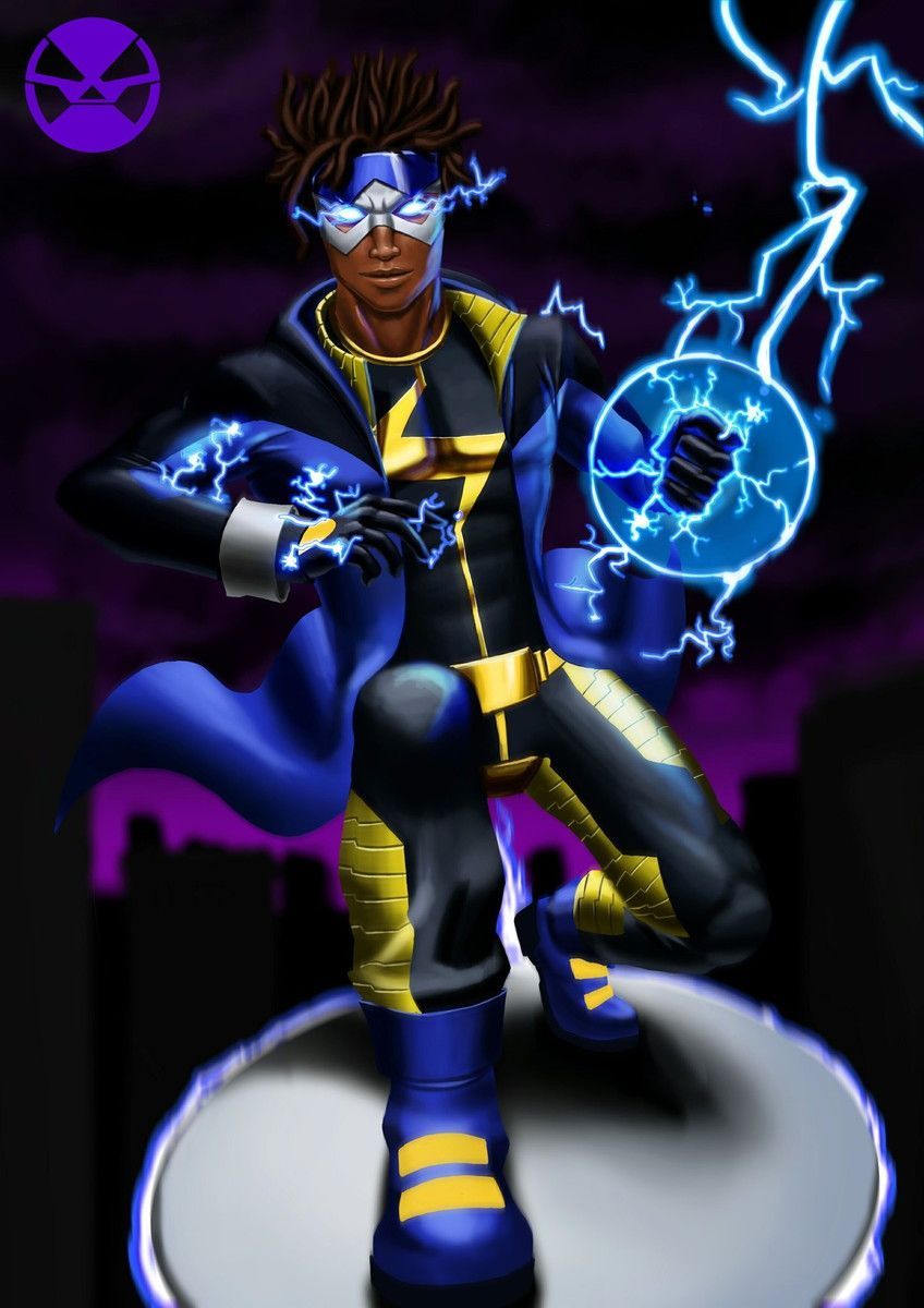 848x1200 Quadro Super Choque Static Shock Anos 90 Super Herois Dc
