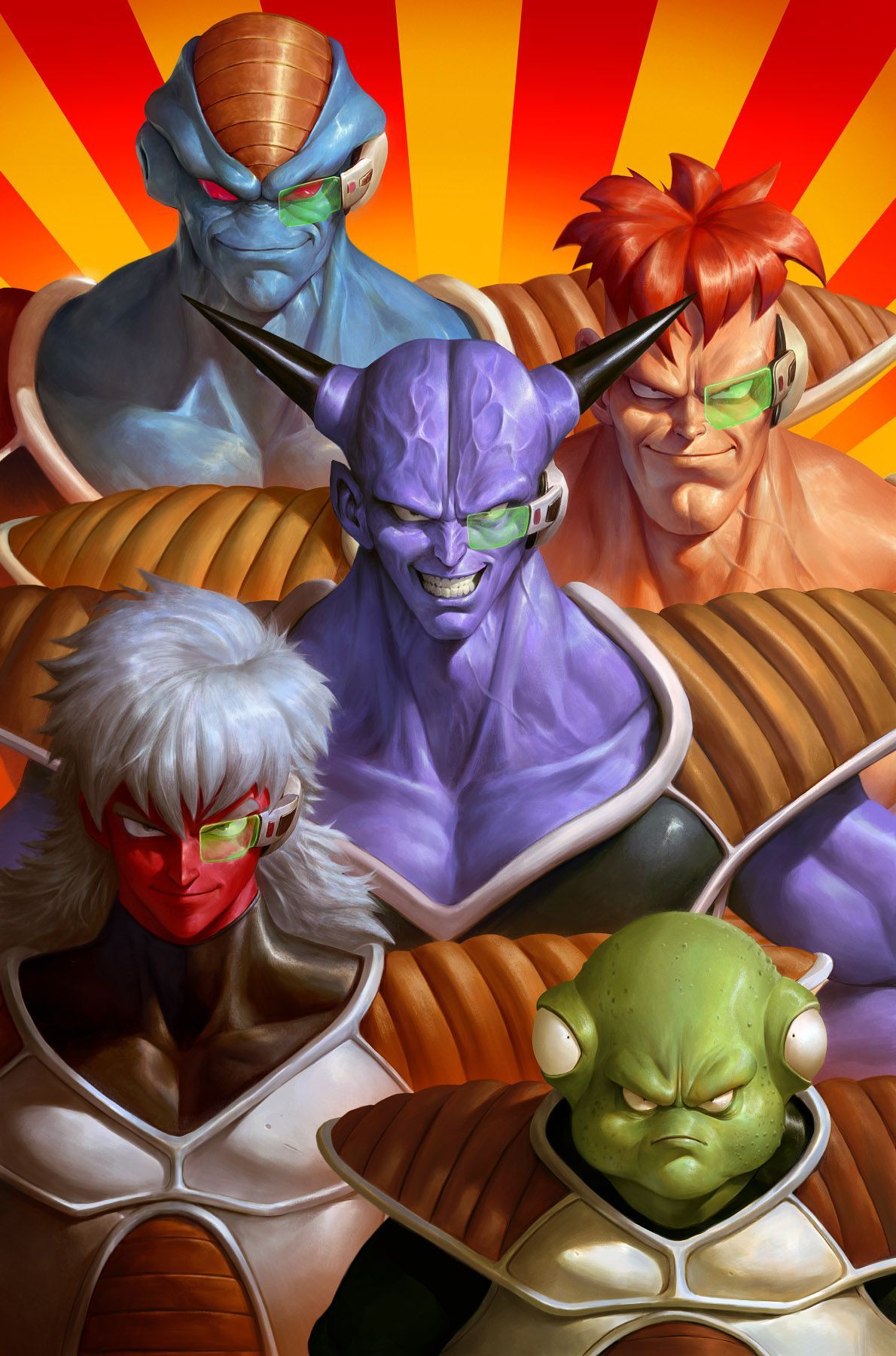 1190x1800 Dave Rapoza on X: Ginyu Force / X