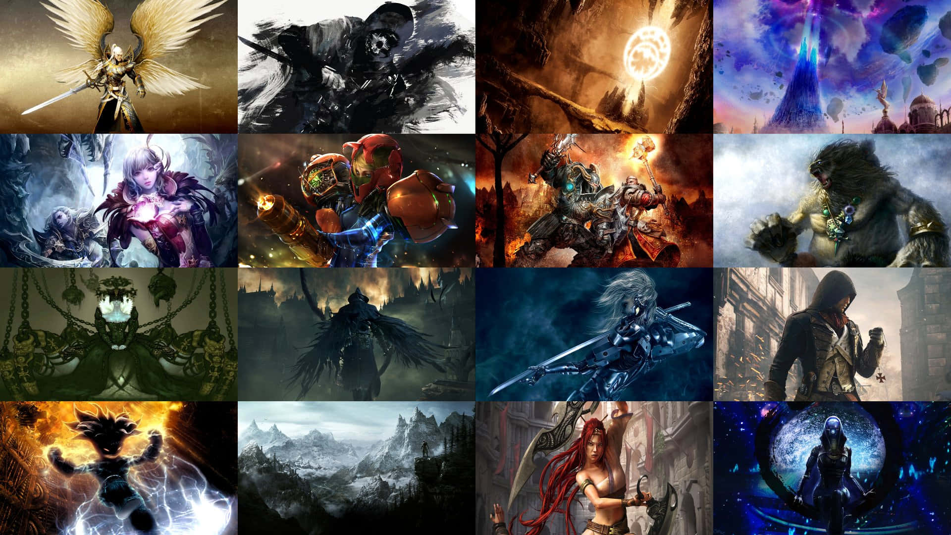 1920x1080 Download A Collage Of Various Image Of Different Characters Wallpaper