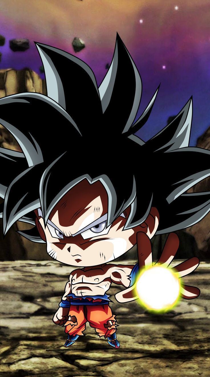 736x1321 Chibi Goku, Dragon Ball Super. Chibi wallpaper, Anime wallpaper, Anime