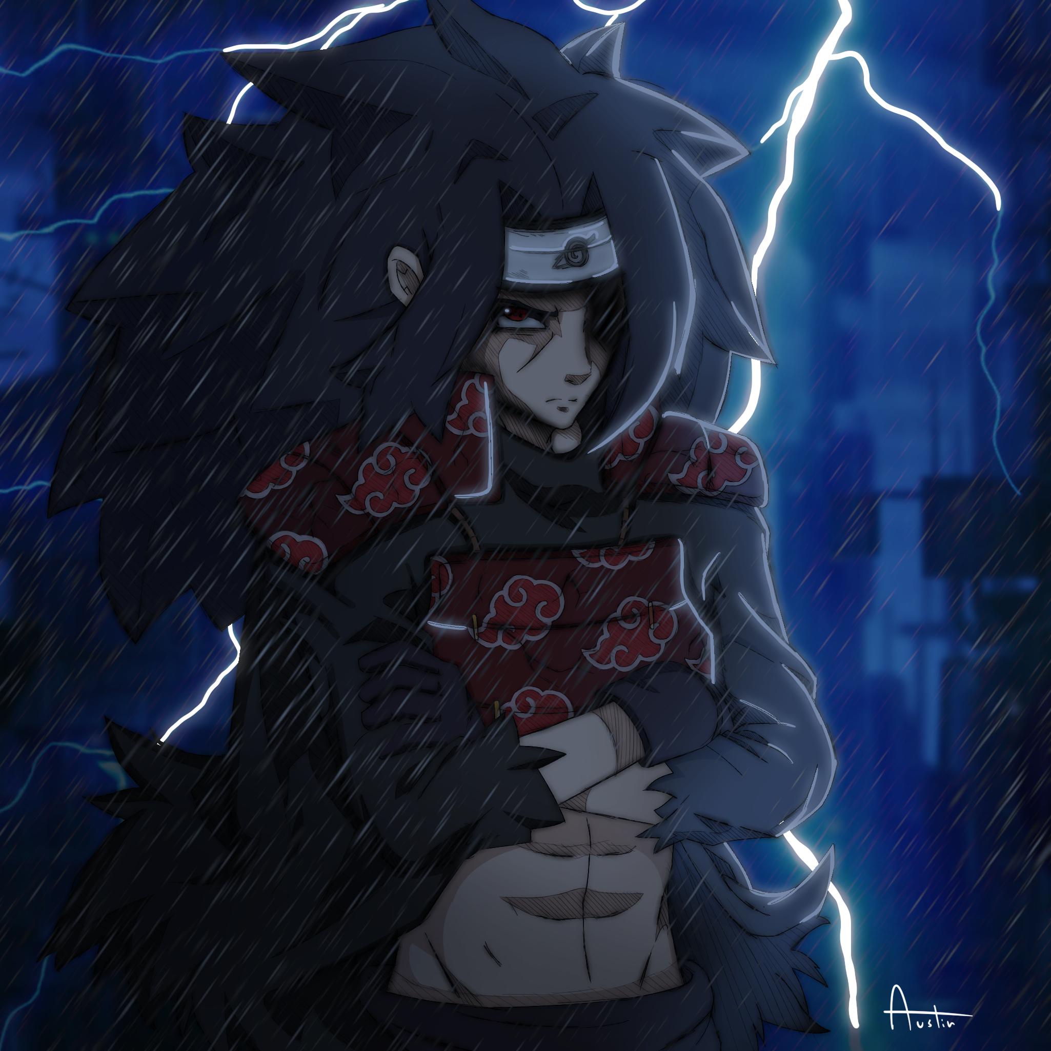 2050x2050 Itachi + Madara fusion I made for a tiktok