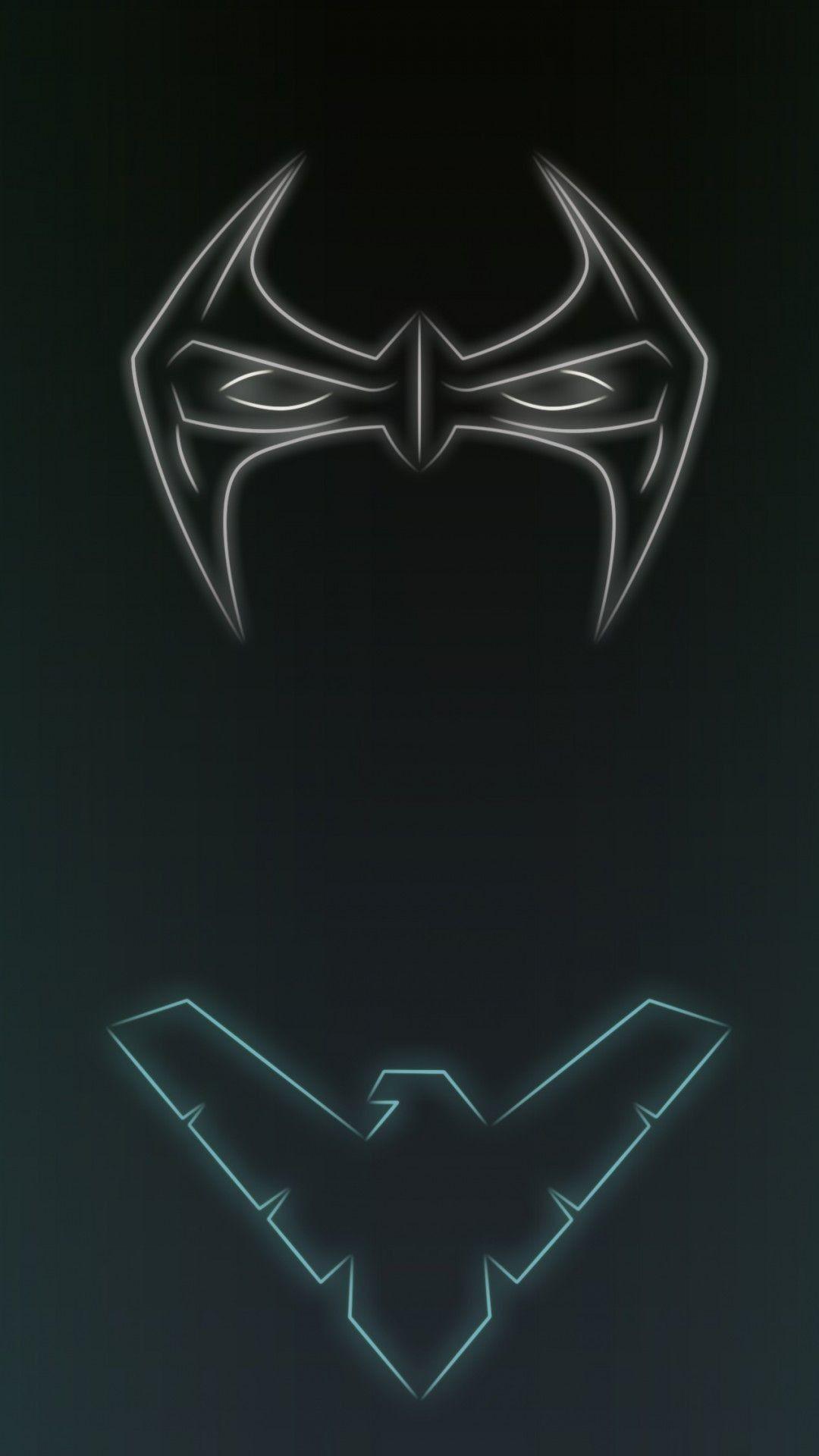 1080x1920 Nightwing Logo Wallpaper