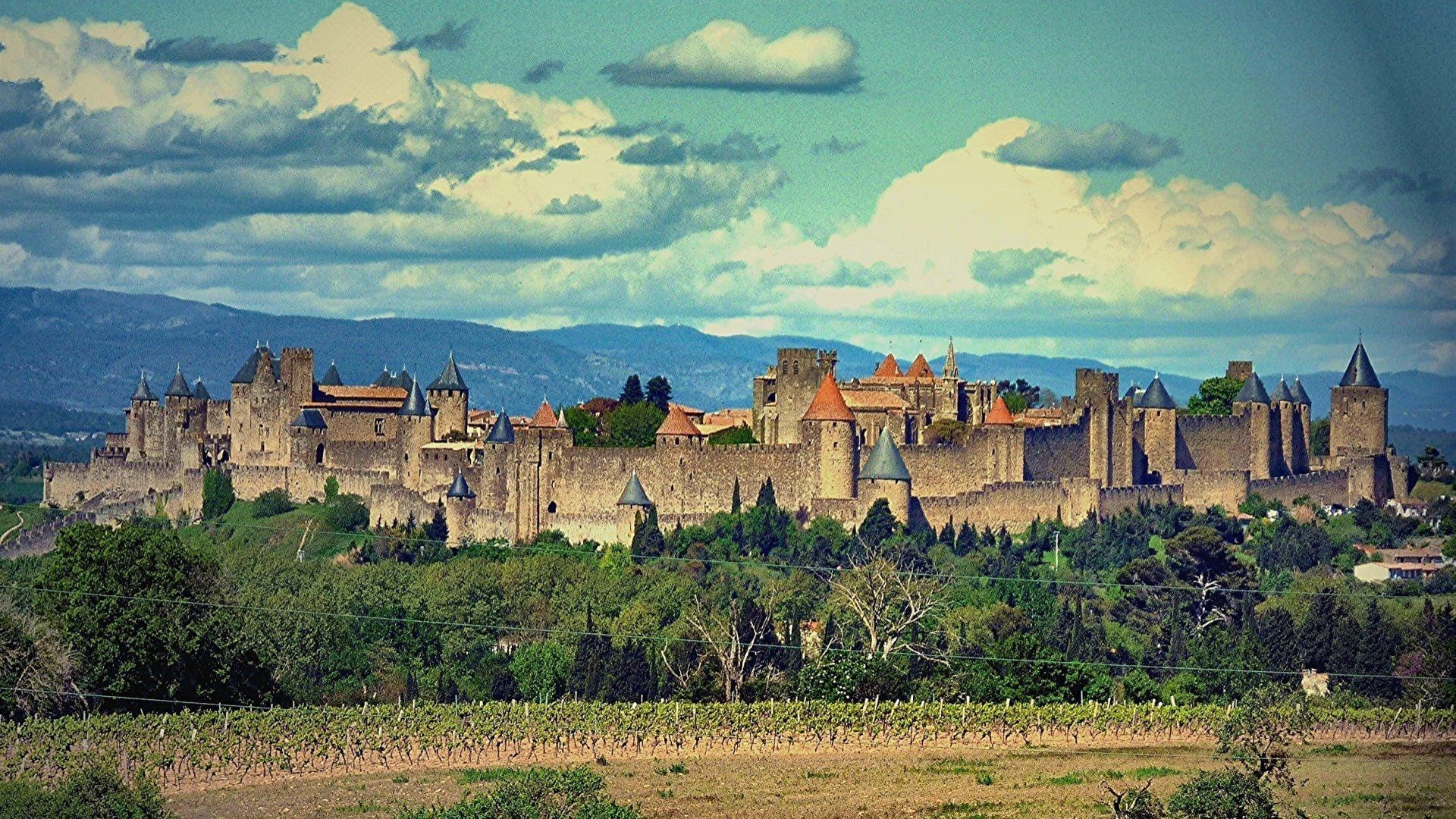 1920x1080 Man Made Carcassonne HD Wallpaper