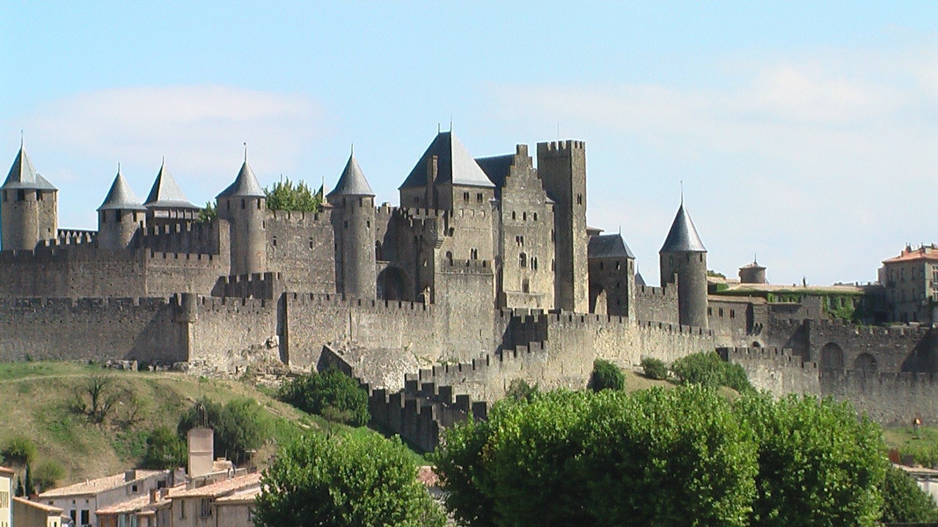 1920x1080 Man Made Carcassonne HD Wallpaper