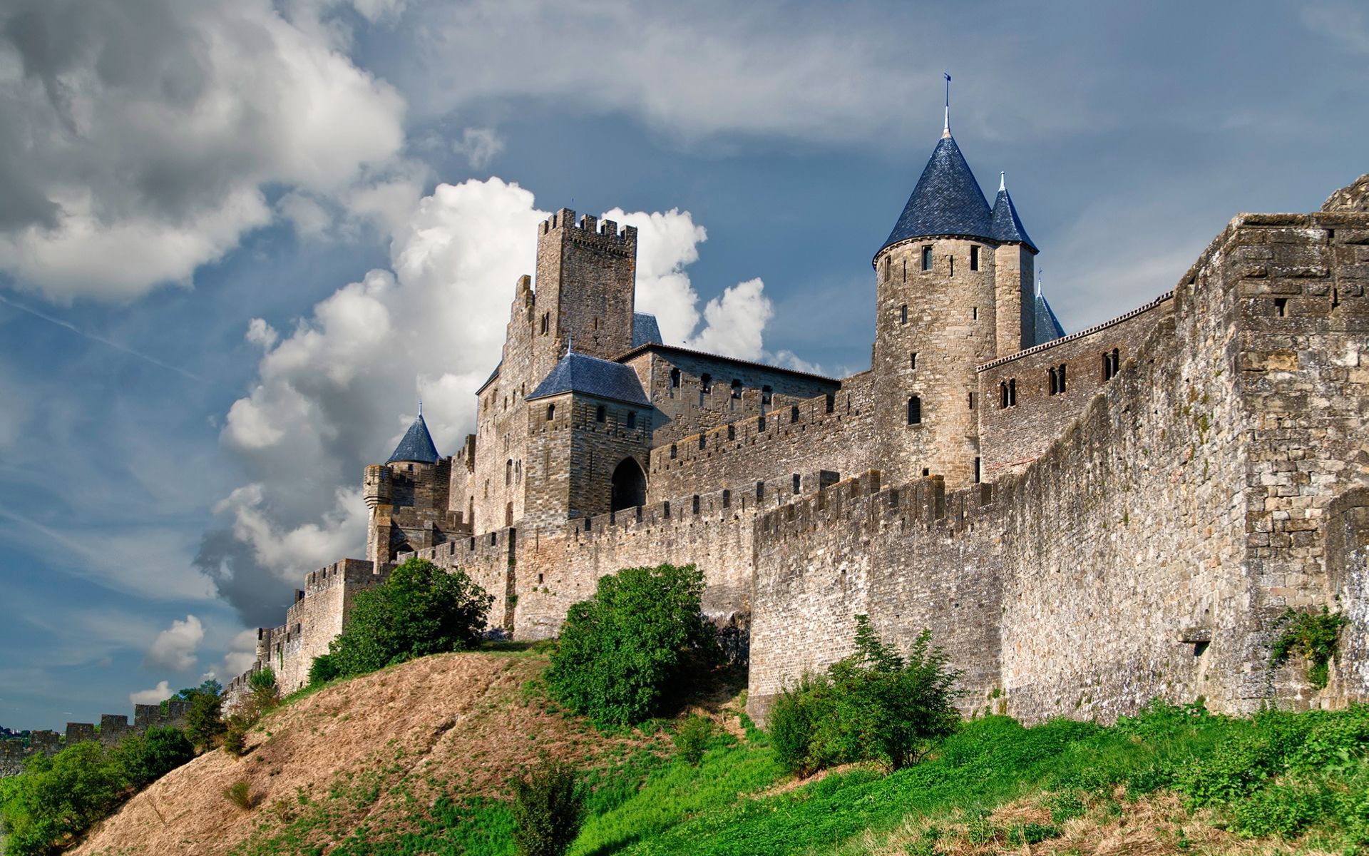 1920x1200 Man Made Carcassonne HD Wallpaper