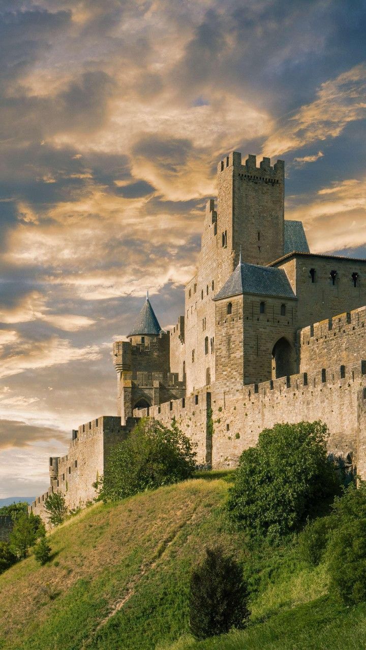 720x1280 Carcassonne Castle, France. Castles france, Carcassonne castle, European castles