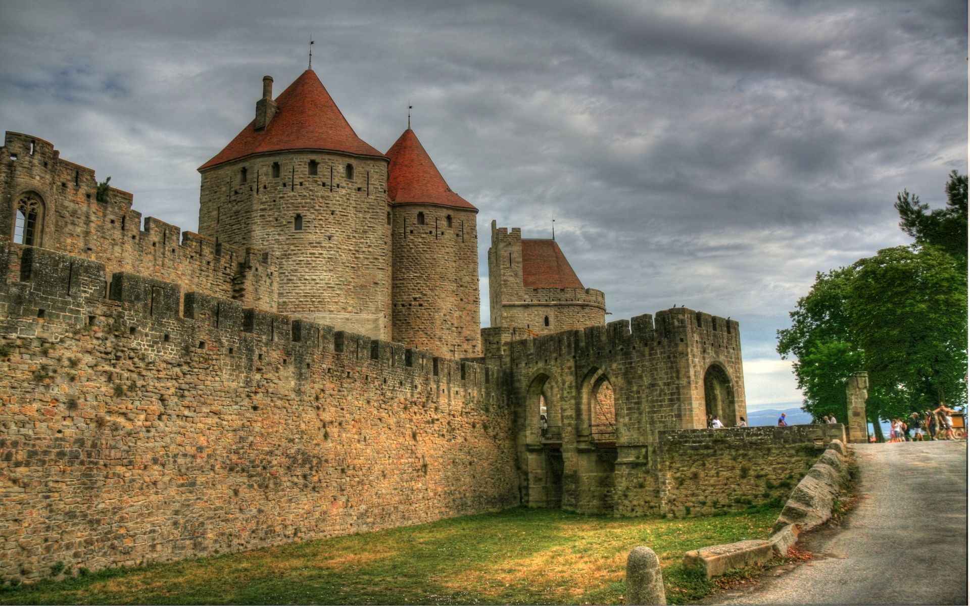 1920x1200 Man Made Carcassonne HD Wallpaper