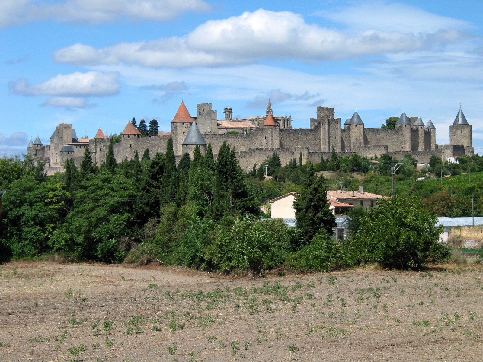 1600x1200 Castle Carcassonne Free Photo Download