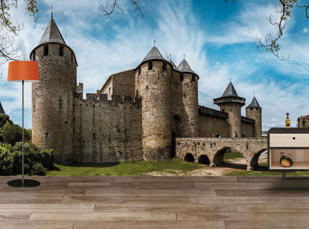 1077x800 Carcassonne Wallpaper Mural