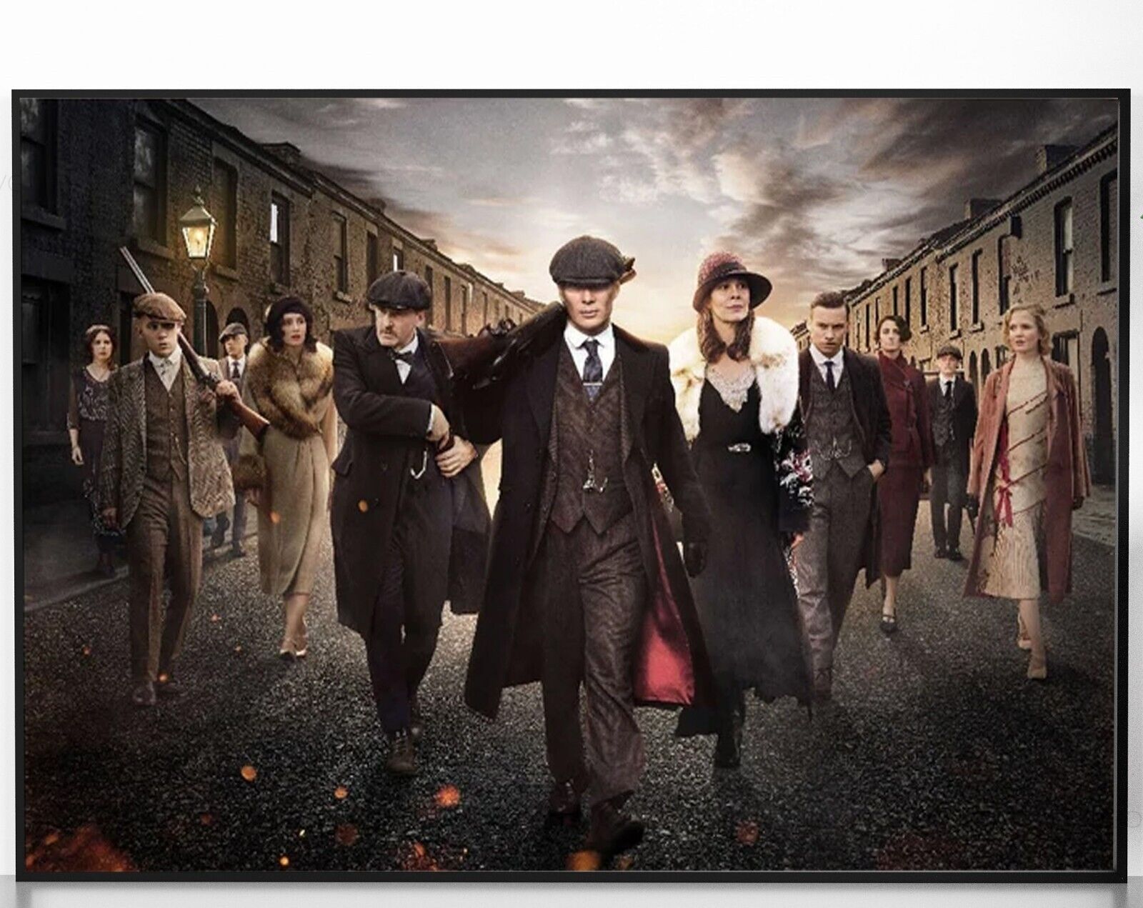 1600x1271 Peaky Blinders TV Series Thomas Shelby & Friends Crew Stunning Decor Art Poster