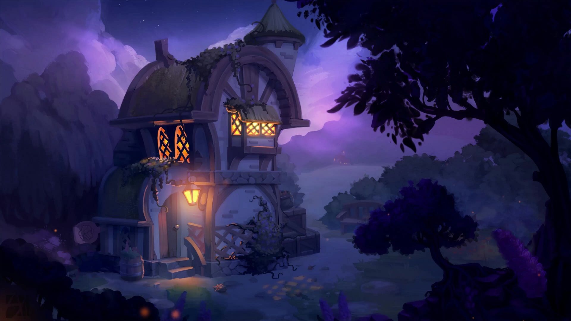 1920x1080 Fantasy Tavern Wallpaper
