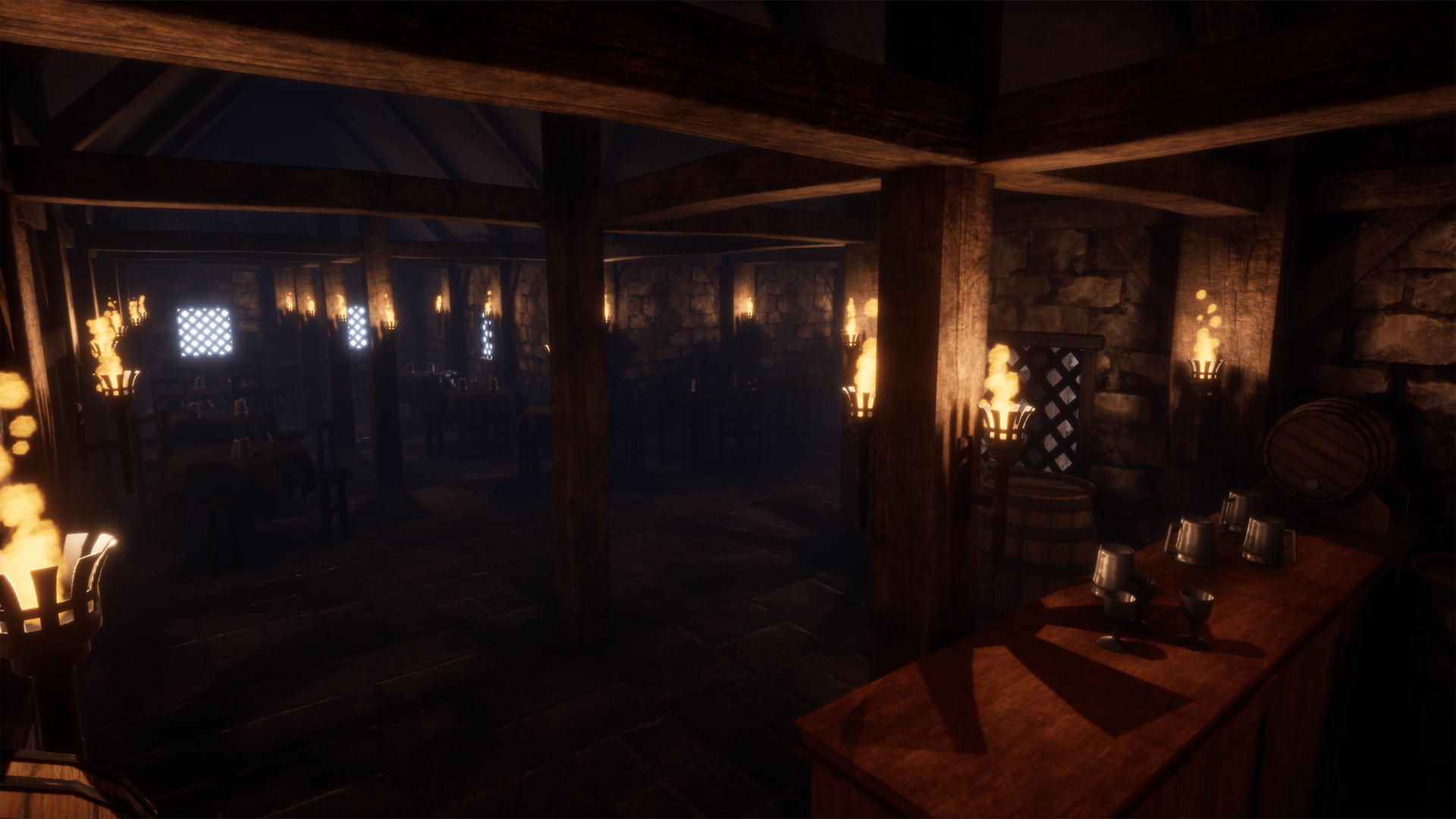 1920x1080 Medieval Tavern Environment in Environments