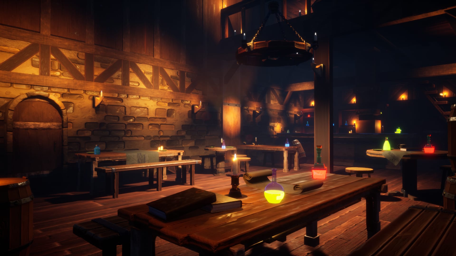 1920x1080 Medieval Stylized Tavern in Props