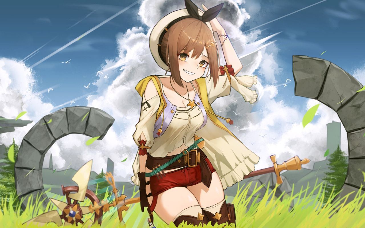 1280x800 Download wallpaper magpie, atelier, atelier ryza, reisalin stout, section shonen in resolution 1280x800
