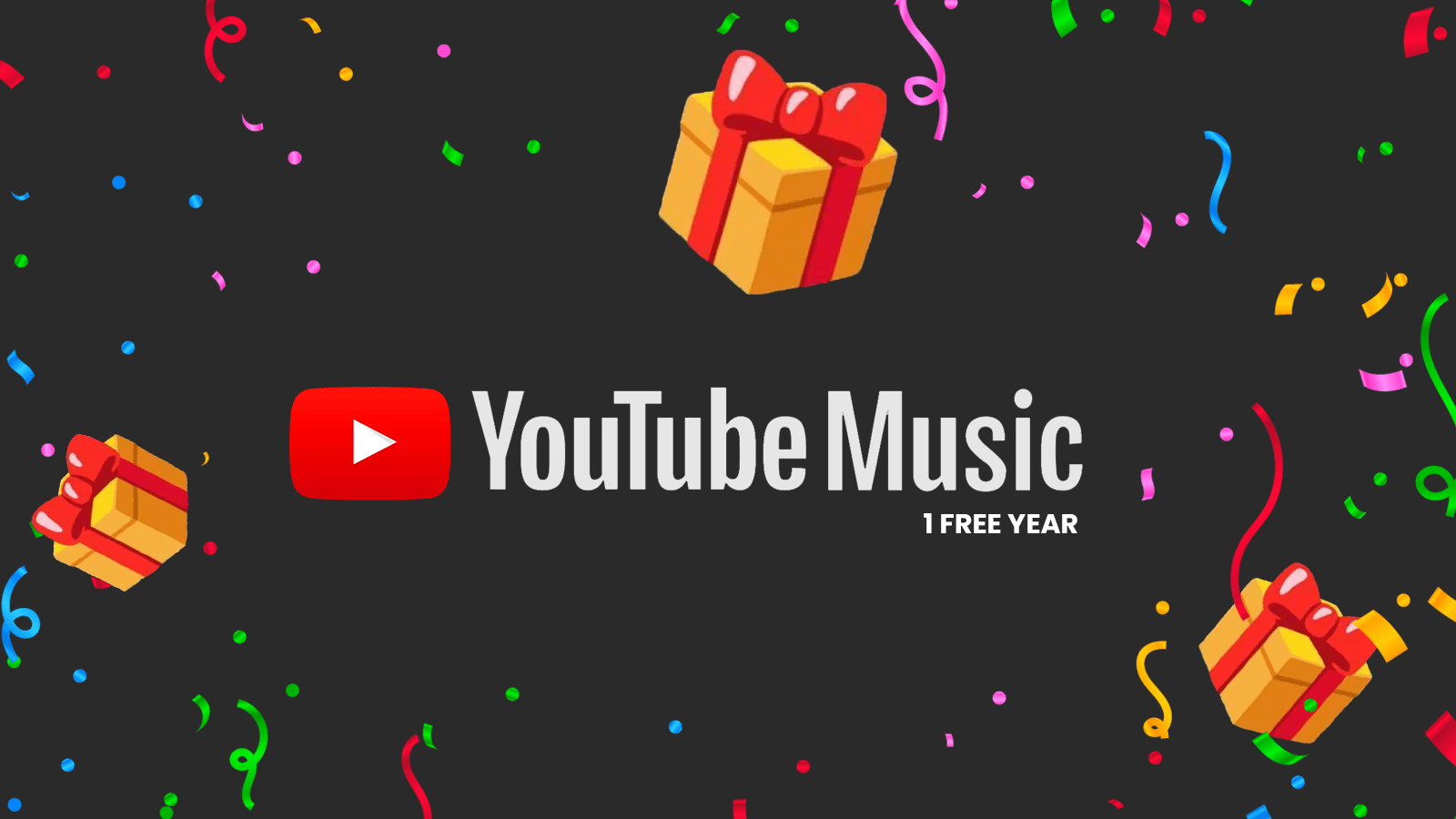 1600x900 YouTube Music giving away a free year subscription