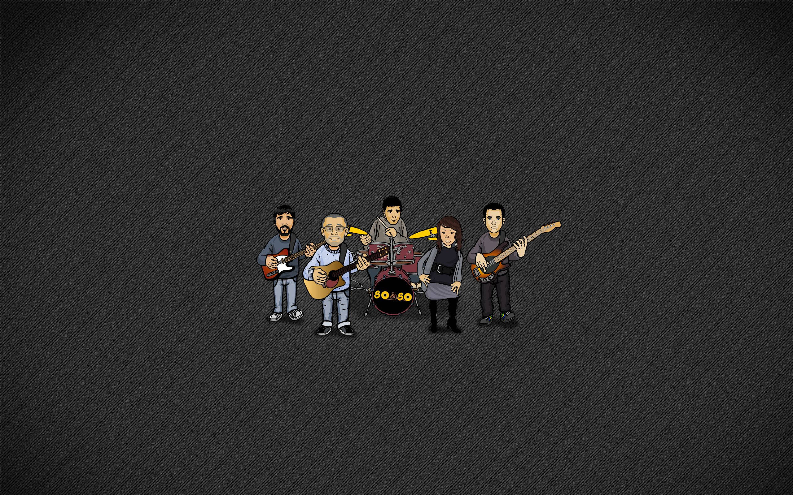 2560x1600 Download Youtube Cover Animated Musical Band Wallpaper