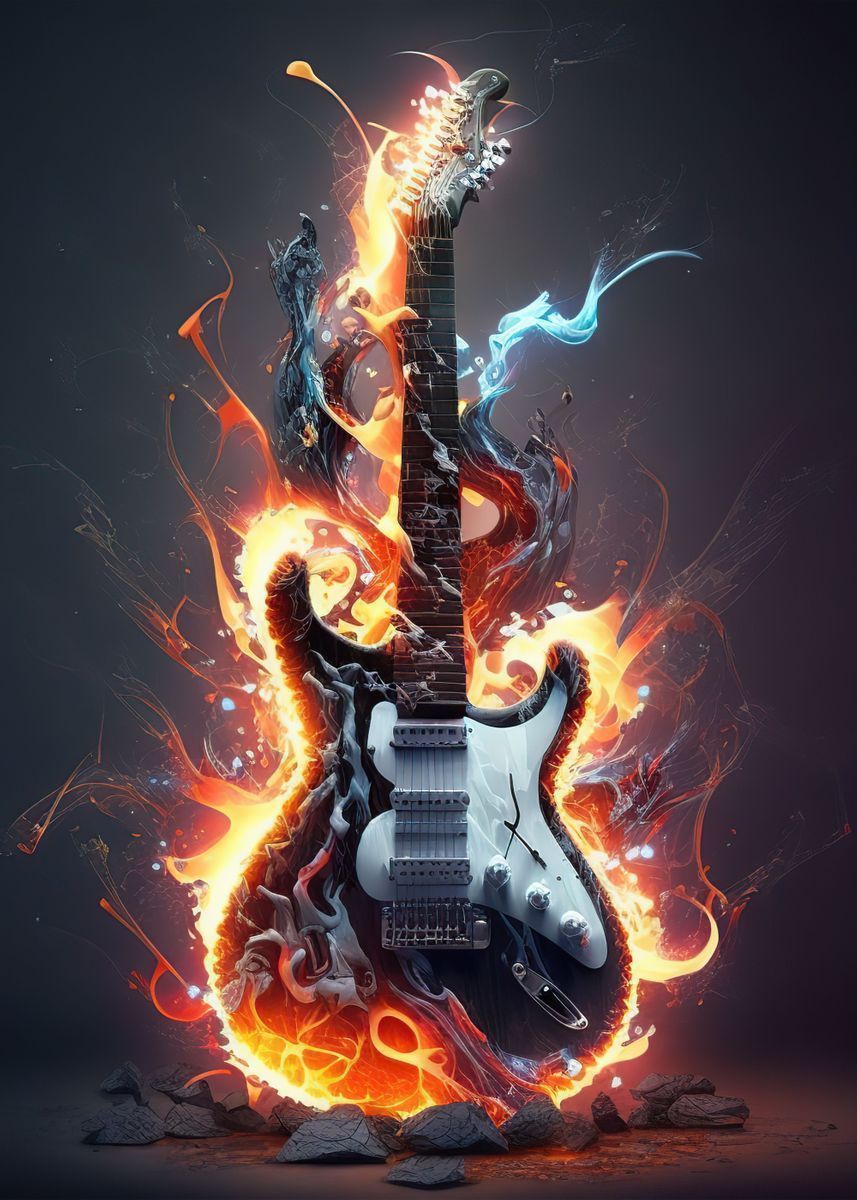 Fire Guitar Wallpapers - Top Free Fire Guitar Backgrounds - WallpaperAccess