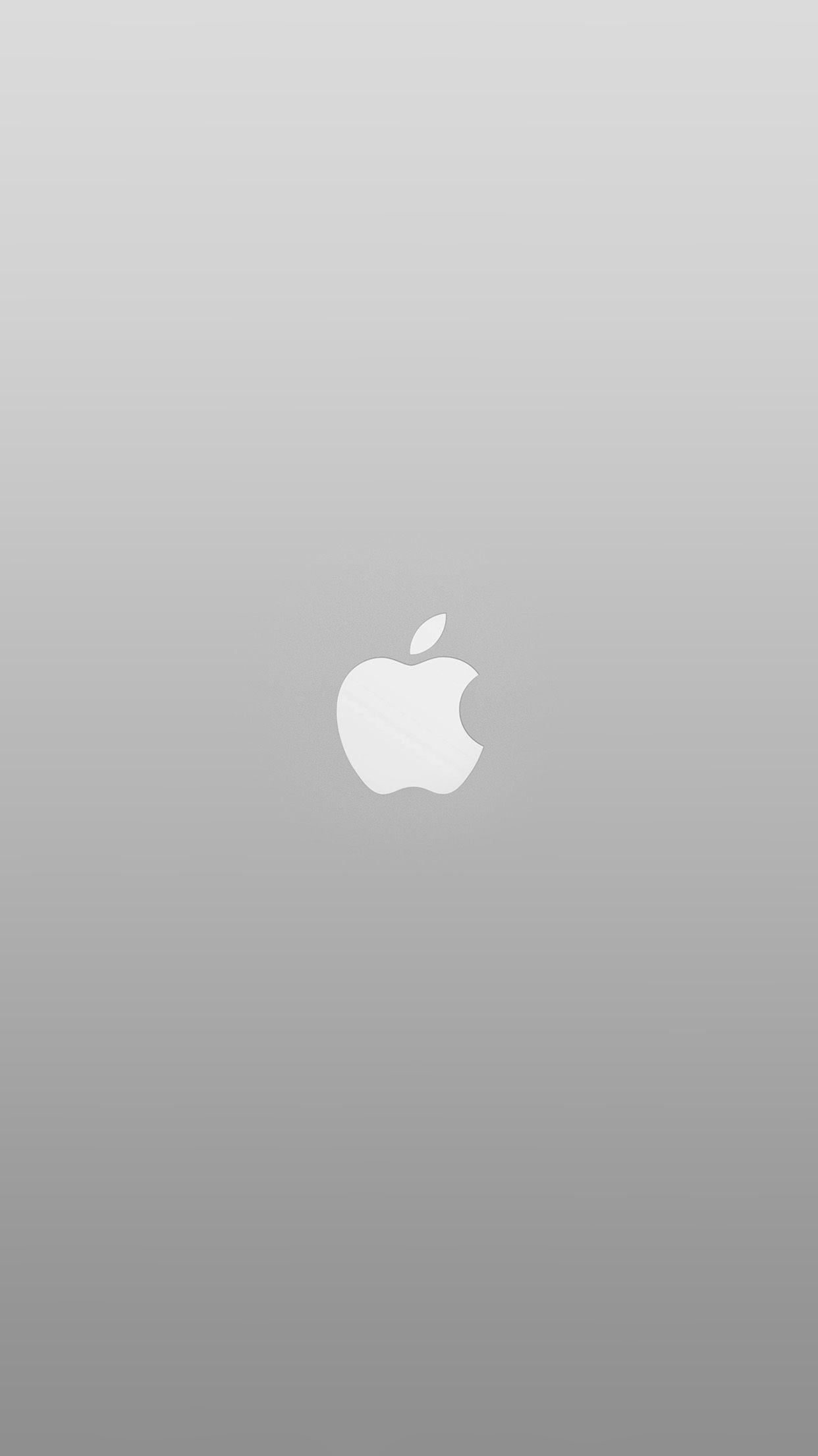 1242x2208 Logo Apple White Minimal Illustration Art Color Gray Android