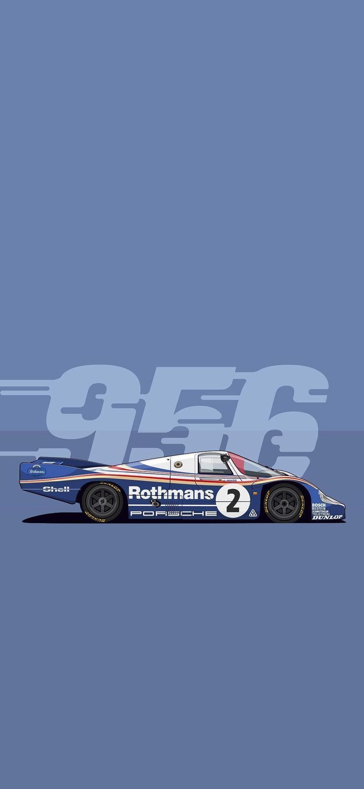 736x1593 Porsche 956 Le Mans 24h Rotnmans. Automotive artwork, Sports car wallpaper, Cool car picture