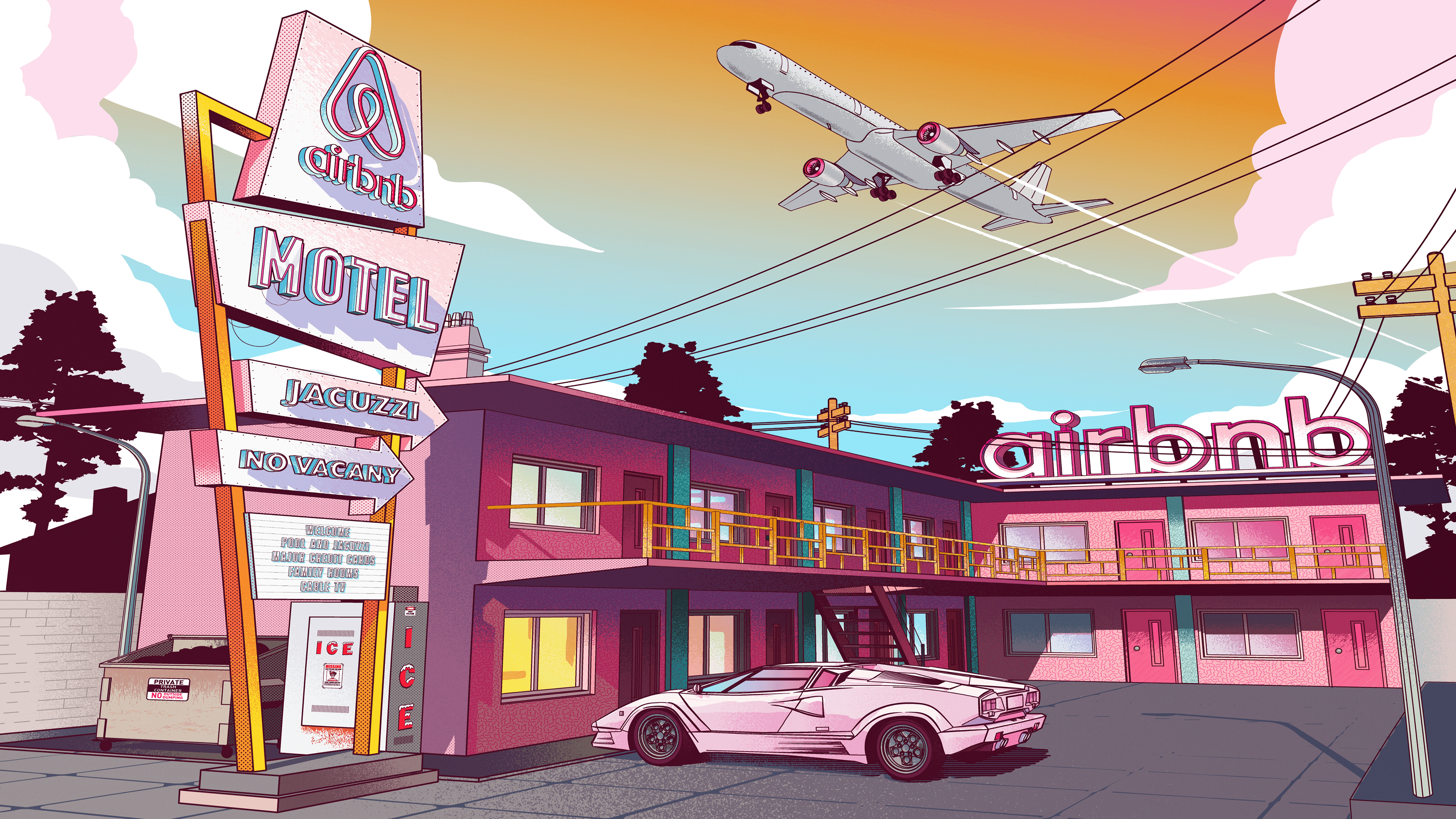 3840x2160 Airbnb in the 90s by Musketon [3840x2160]