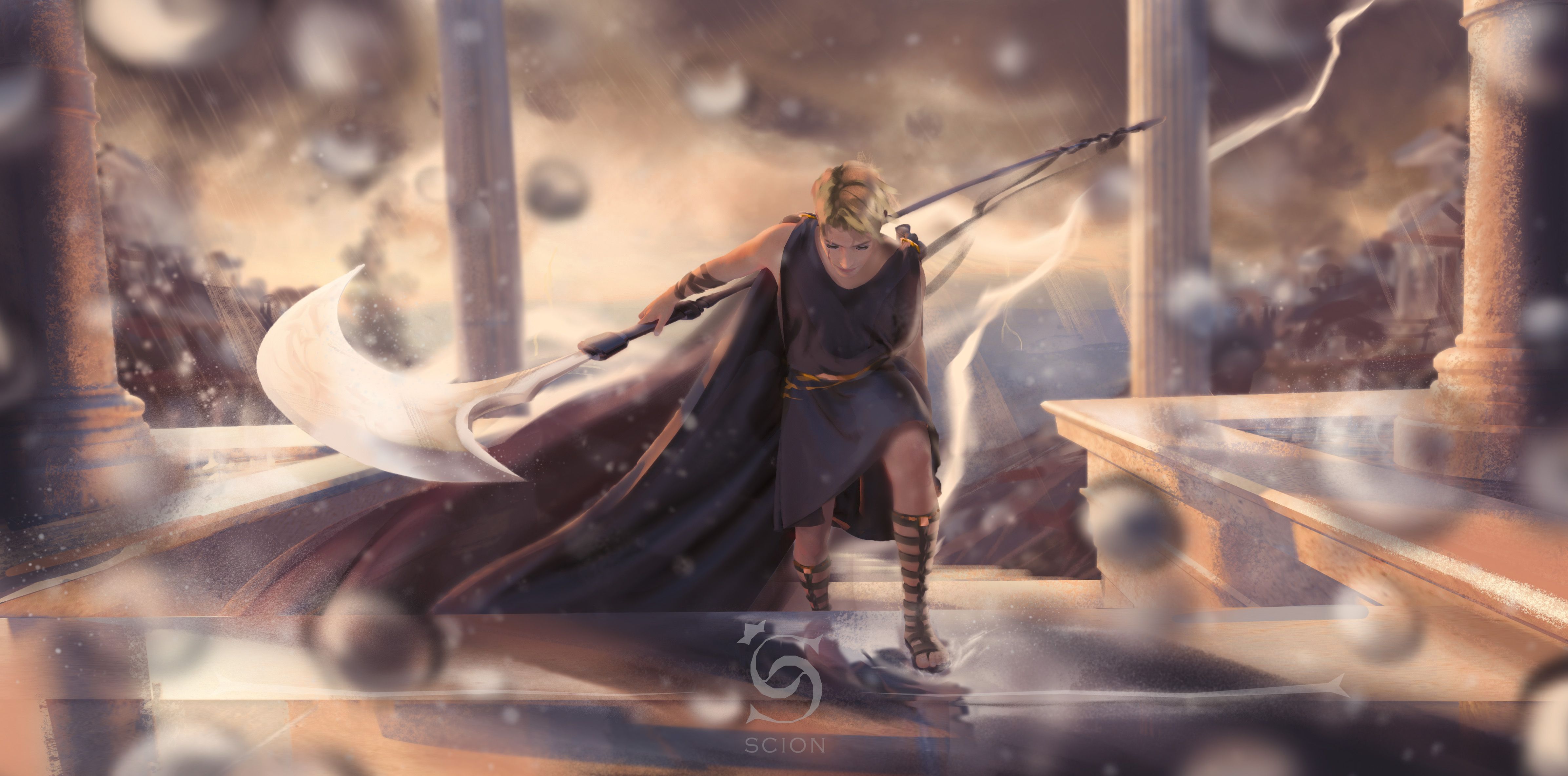 4784x2368 PJO Kronos, Lord of Time Percy Jackson and the Olympians tribute wallpaper (by me)