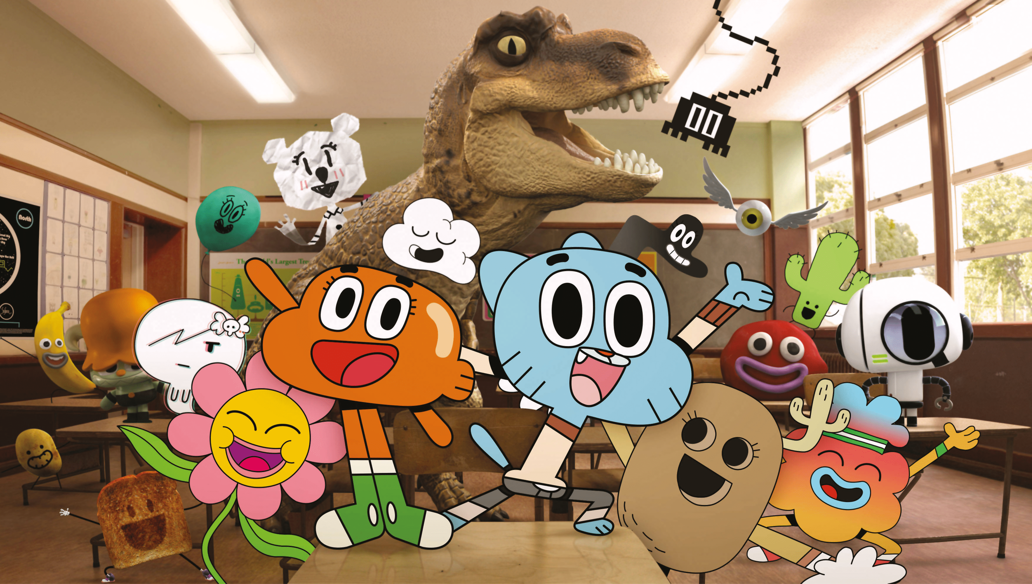 3508x1985 The Amazing World of Gumball HD Wallpaper. Background