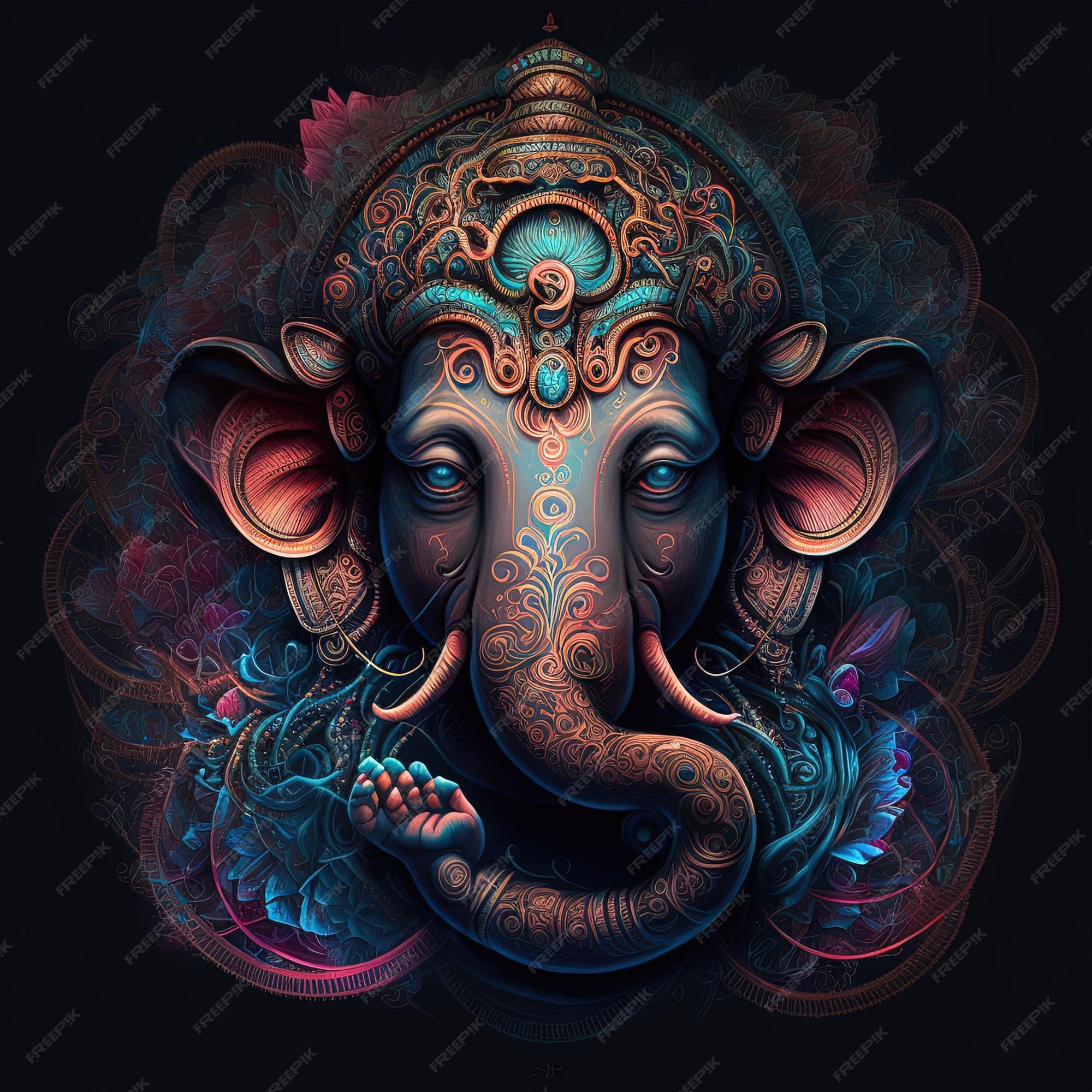 Ganesh Dark Wallpapers - Top Free Ganesh Dark Backgrounds - WallpaperAccess