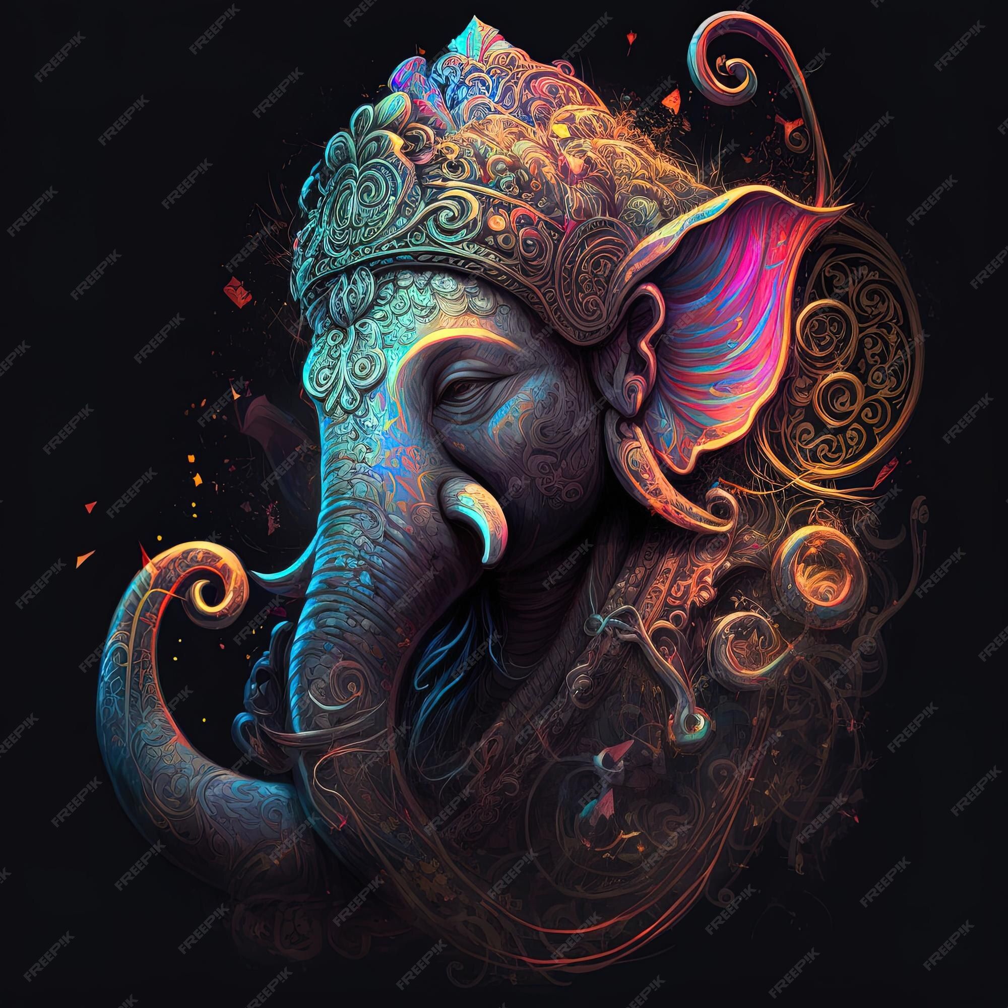 Ganesh Dark Wallpapers - Top Free Ganesh Dark Backgrounds - Wallpaperaccess