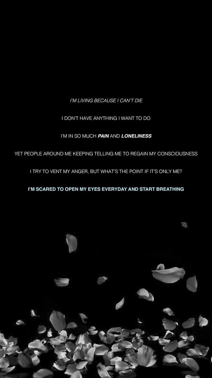 736x1308 Aesthetic Dark Quotes Wallpaper Download